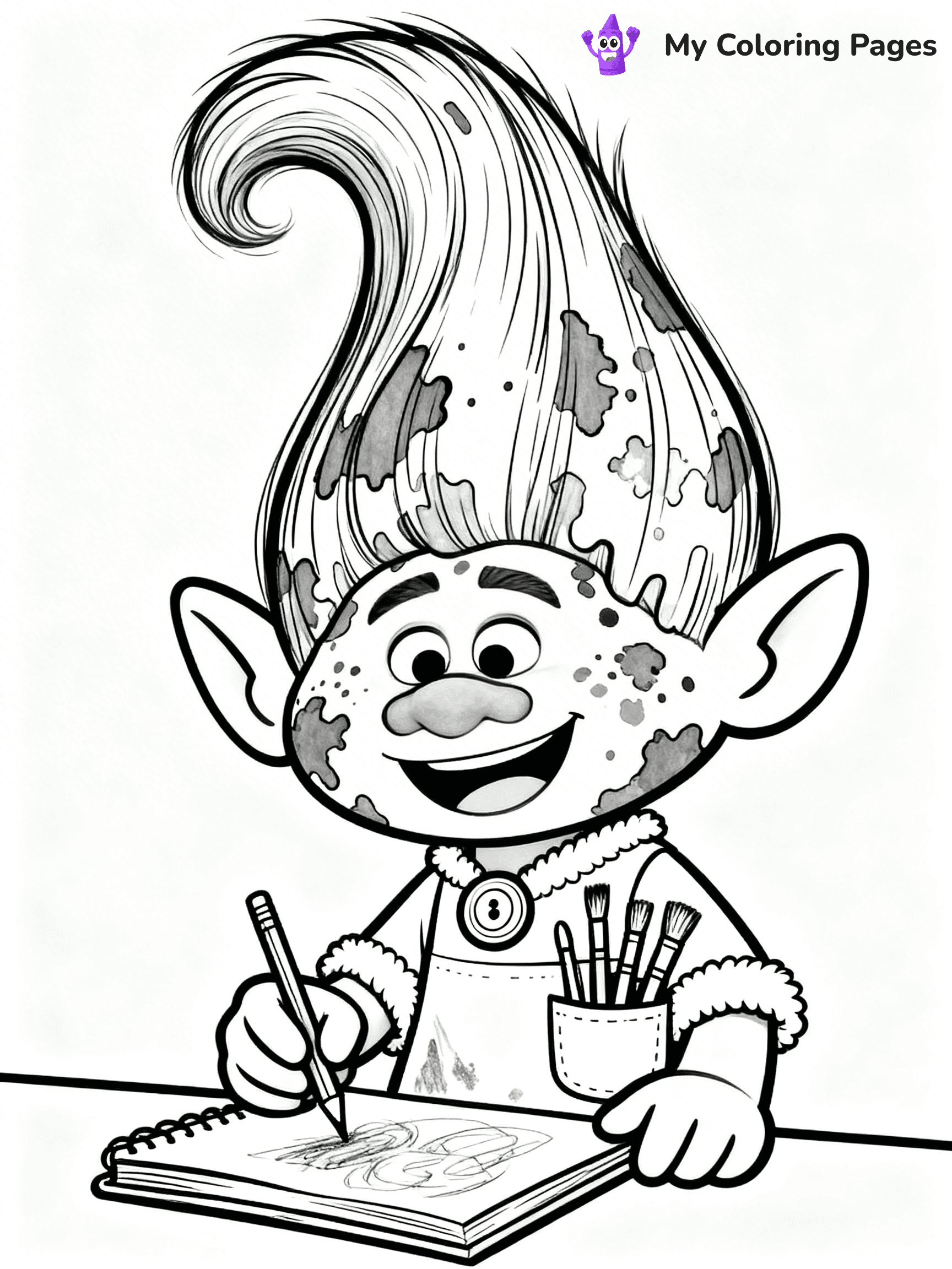Trolls Band Together Coloring Pages - 222