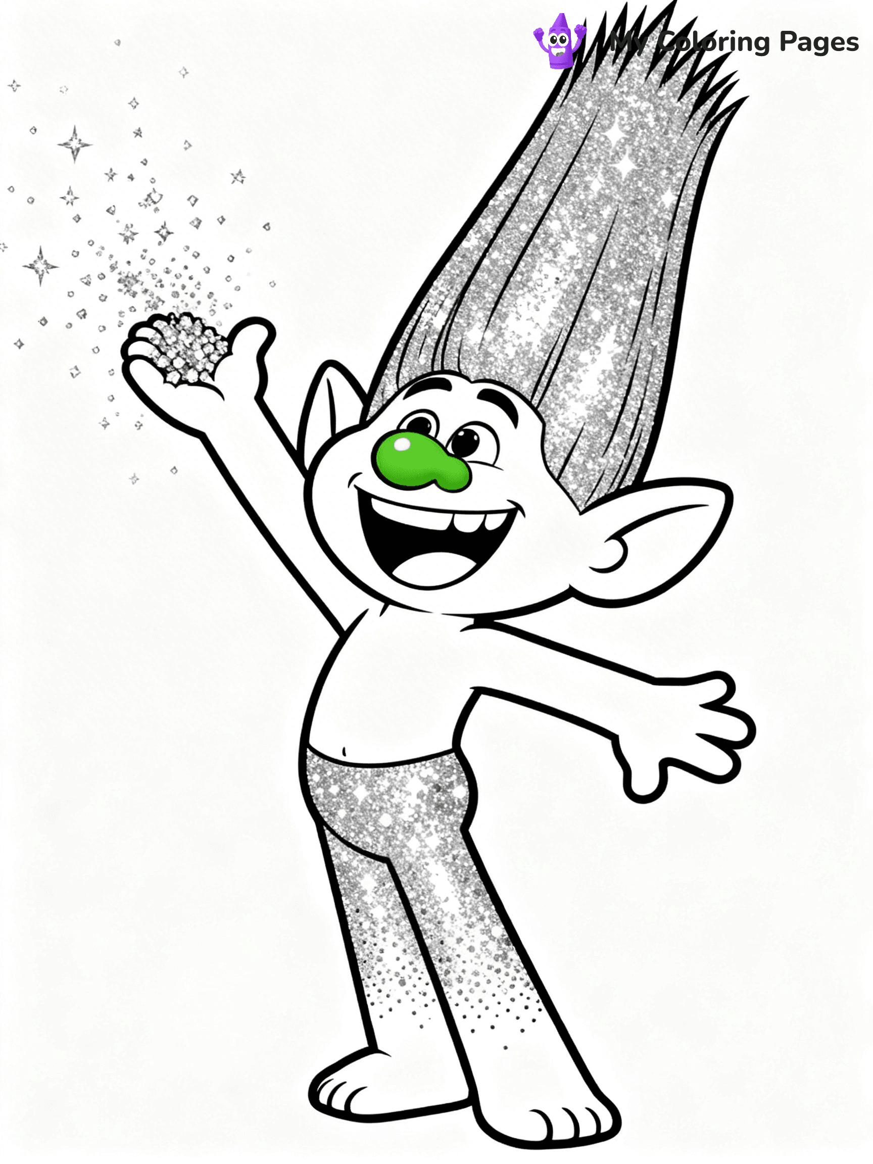 Trolls Band Together Coloring Pages - 187