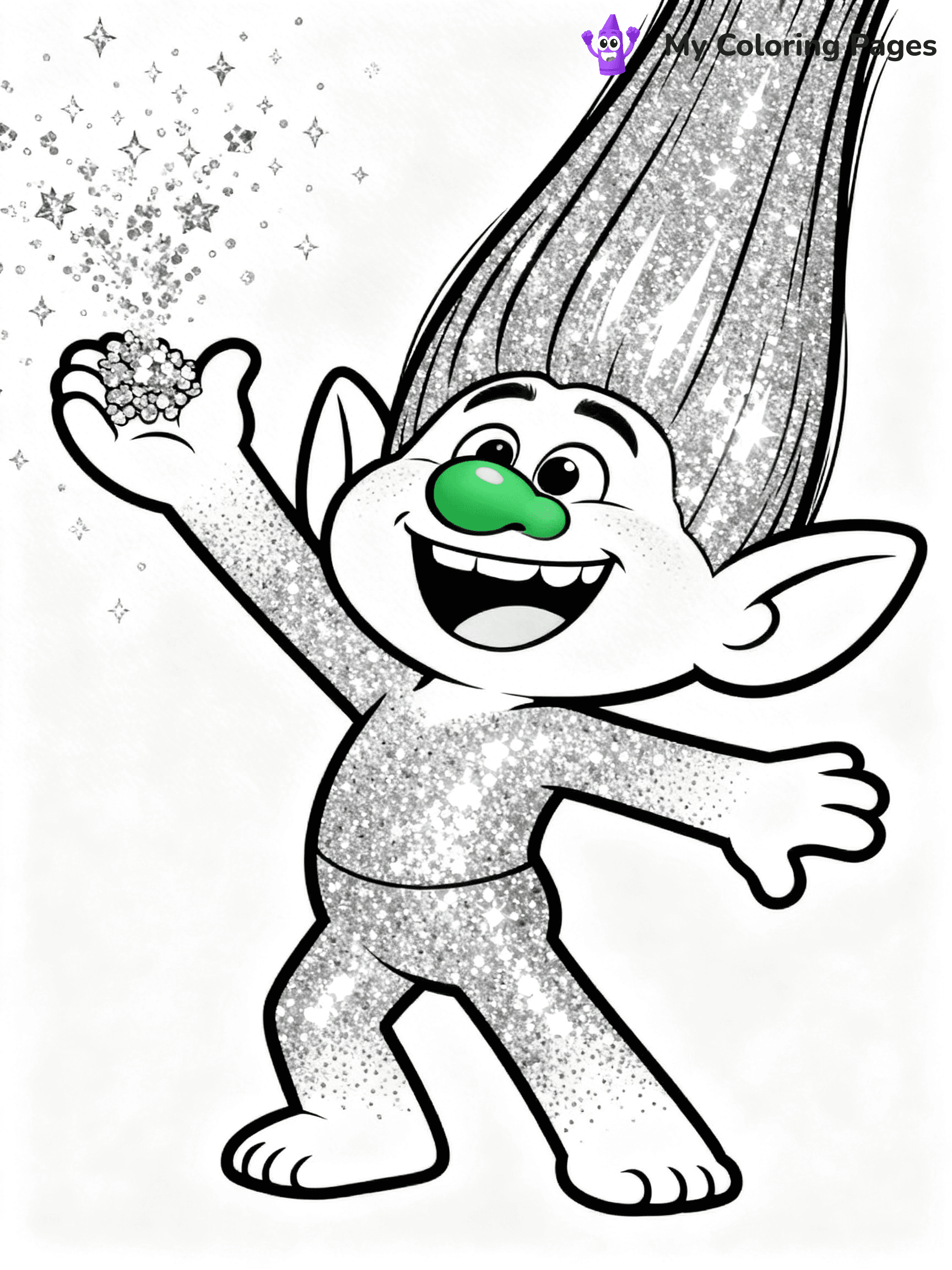 Trolls Band Together Coloring Pages - 186