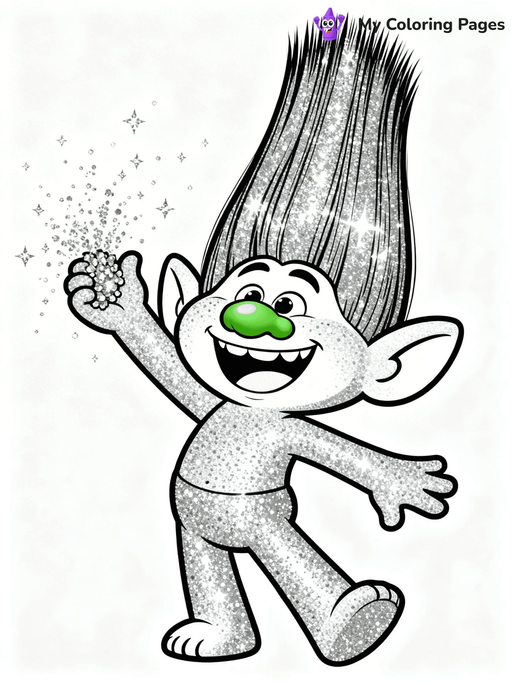 Trolls Band Together Coloring Pages - 185