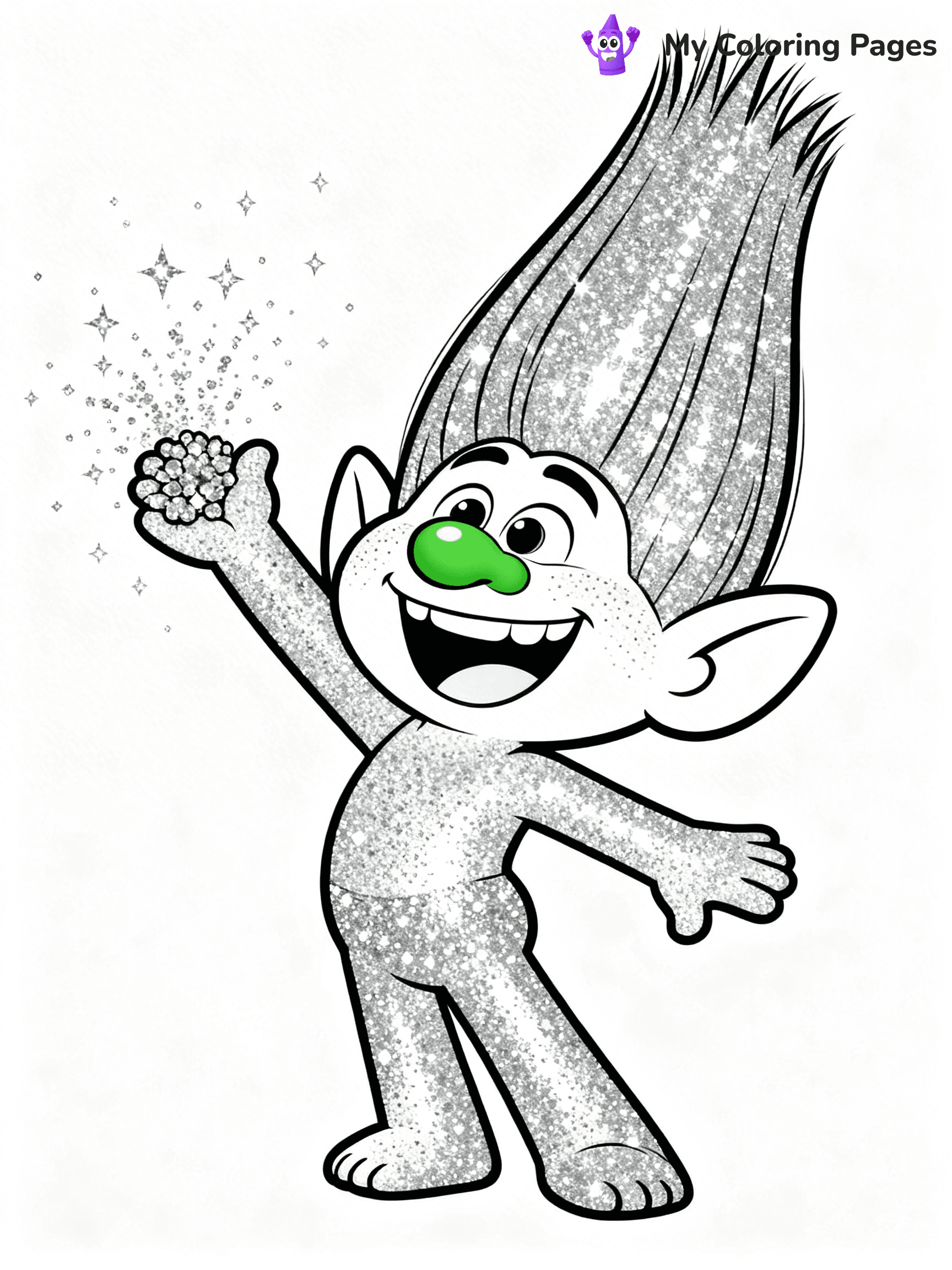 Trolls Band Together Coloring Pages - 184