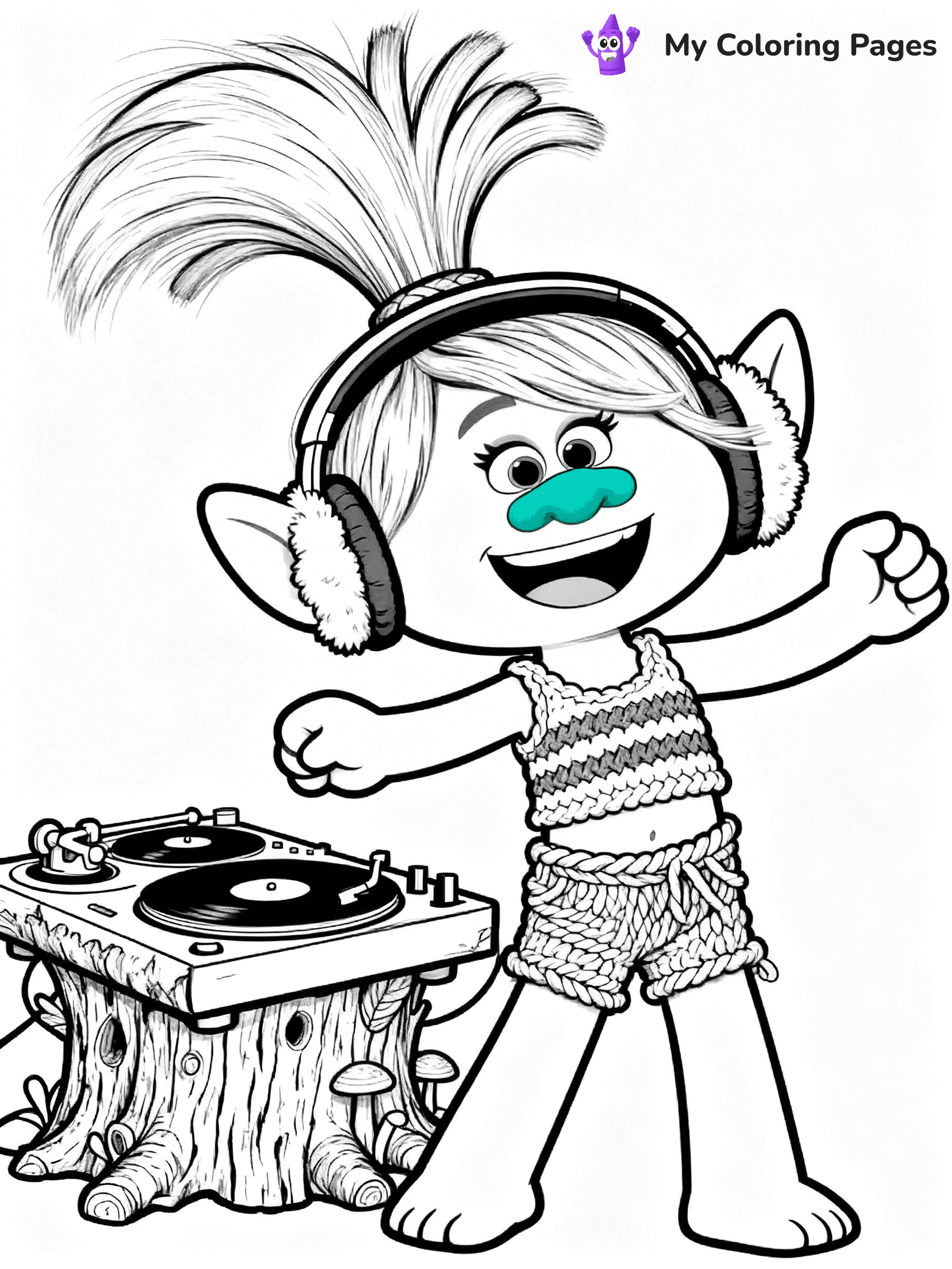 Trolls Band Together Coloring Pages - 179
