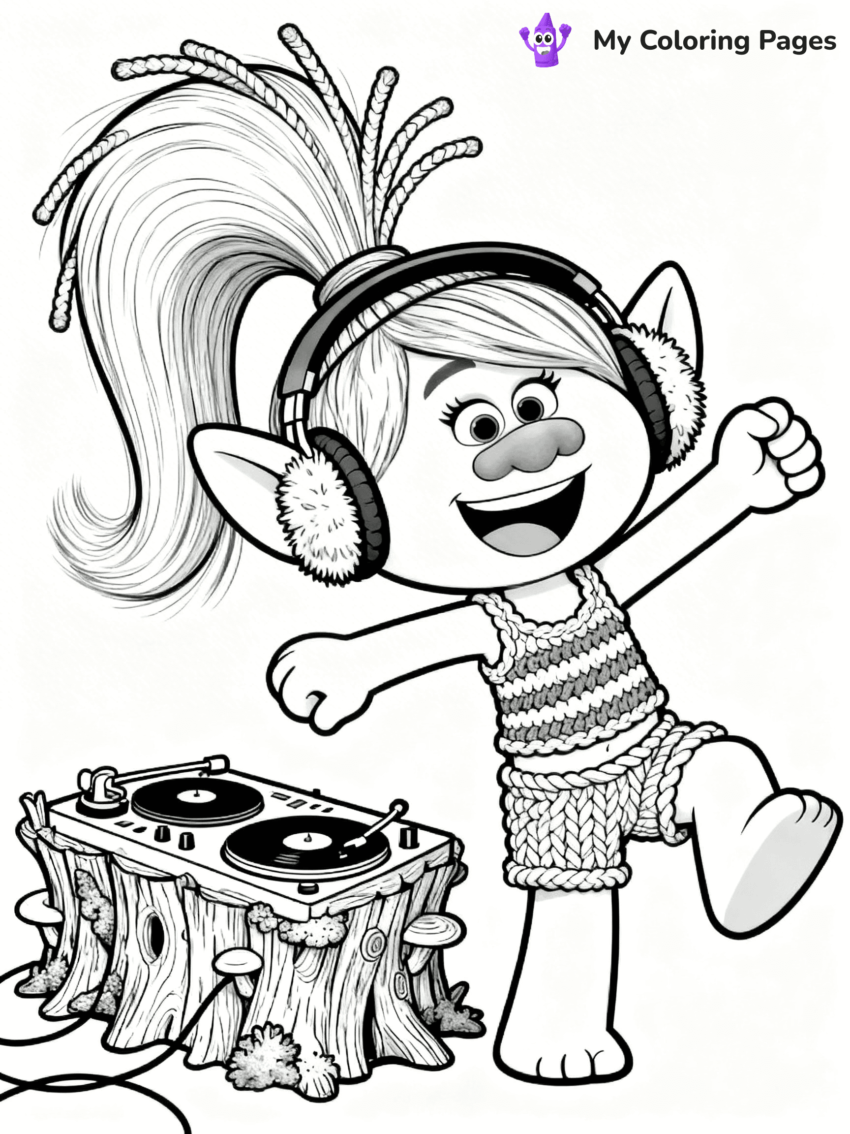 Trolls Band Together Coloring Pages - 178