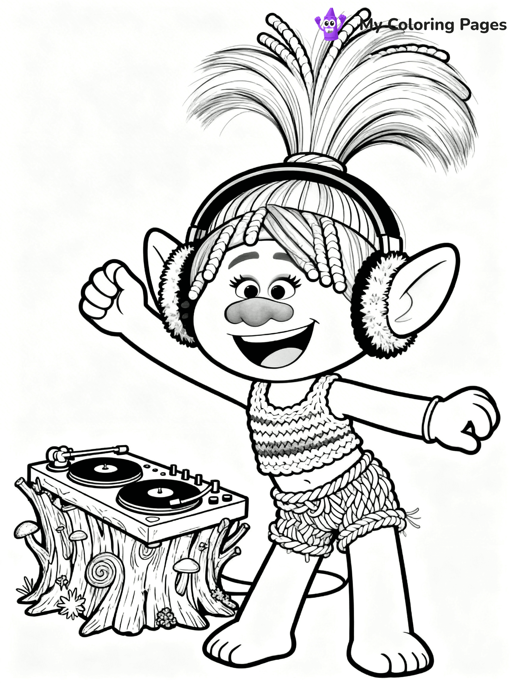 Trolls Band Together Coloring Pages - 174