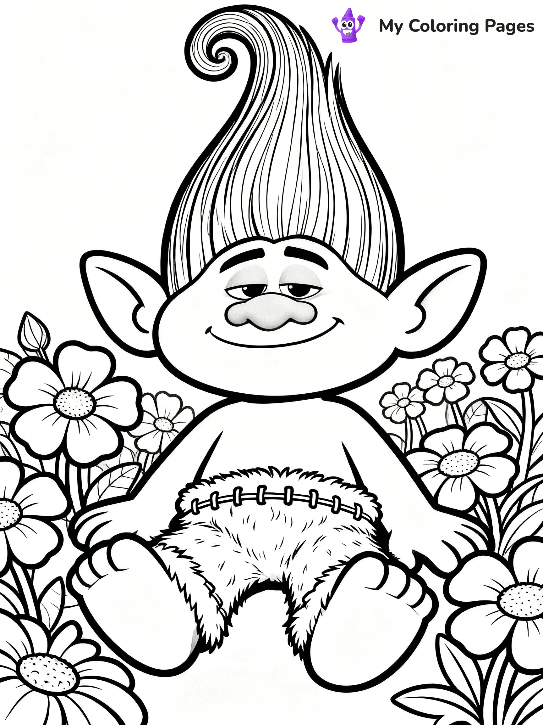 Trolls Band Together Coloring Pages - 156