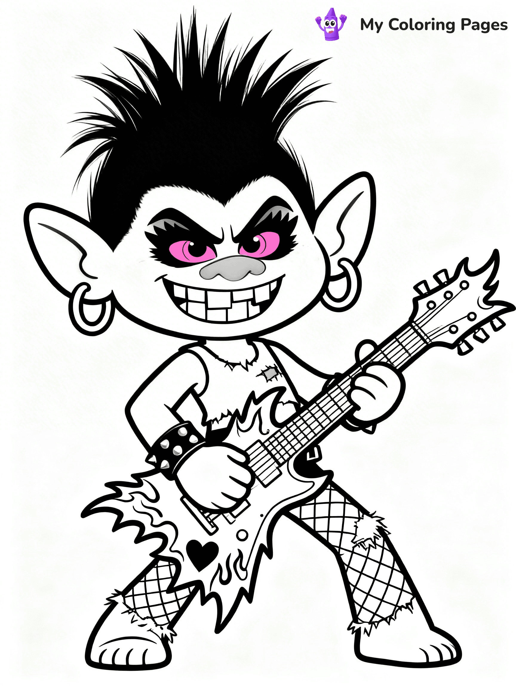 Trolls Band Together Coloring Pages - 149