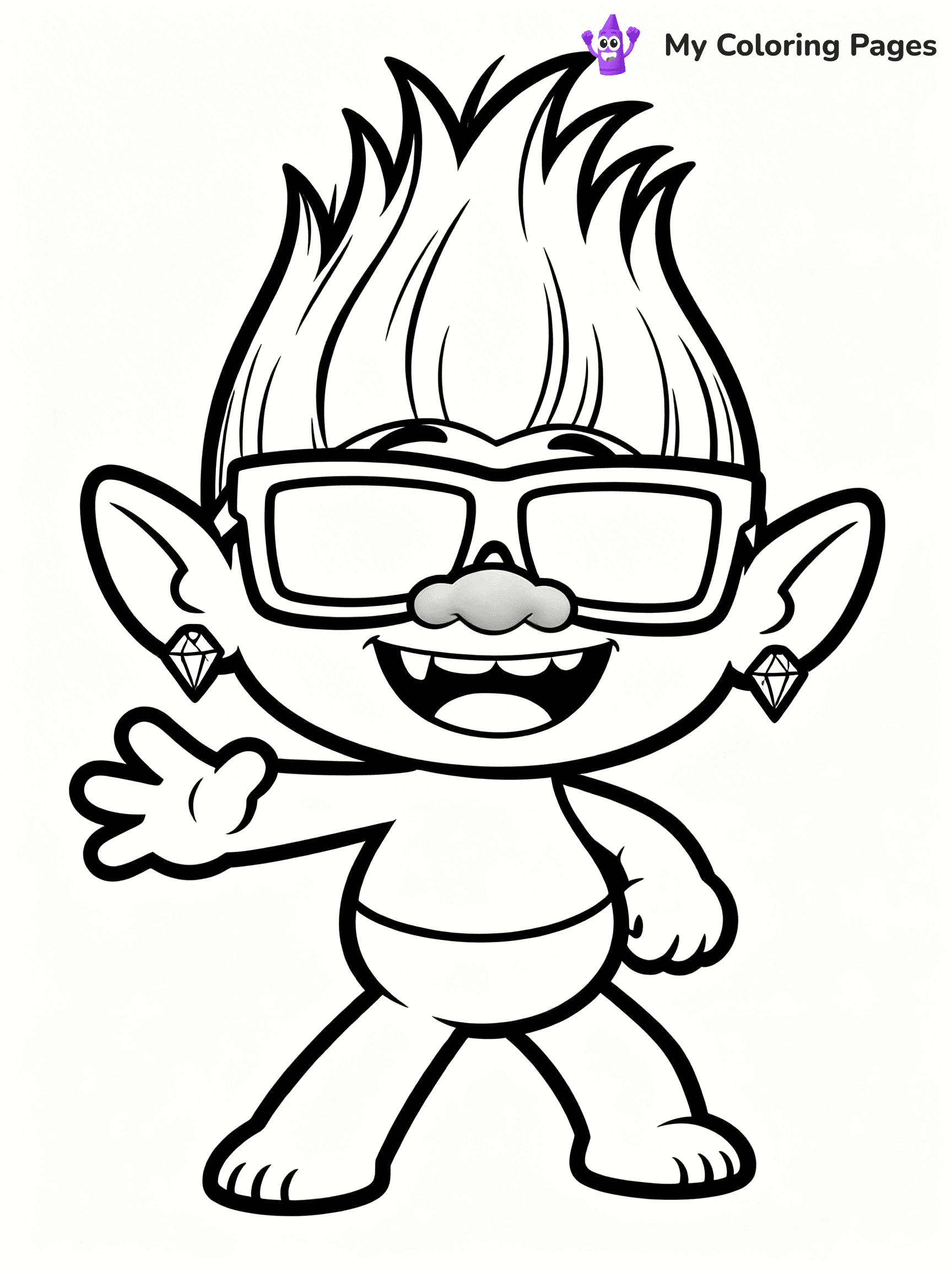 Trolls Band Together Coloring Pages - 143