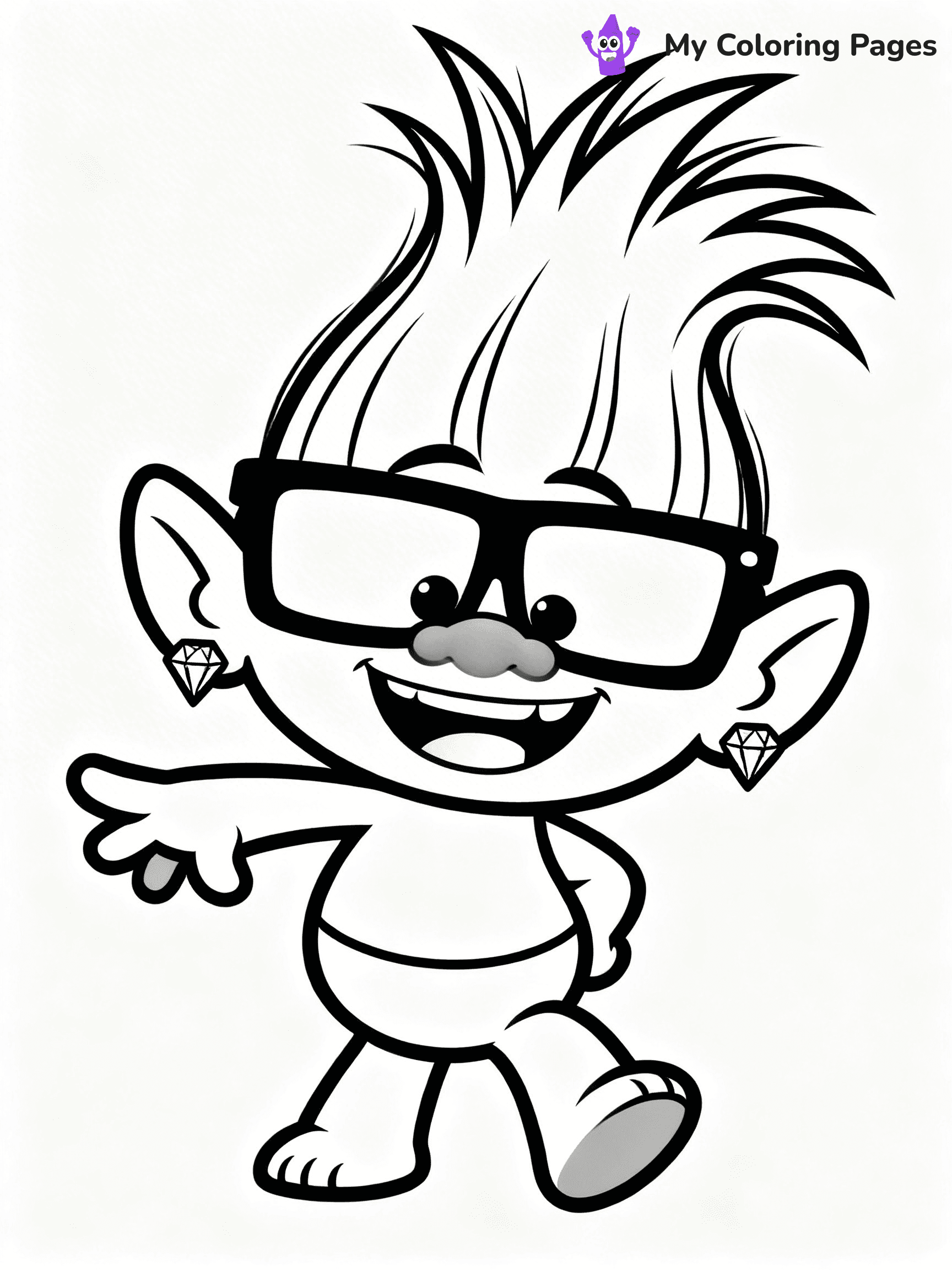 Trolls Band Together Coloring Pages - 142