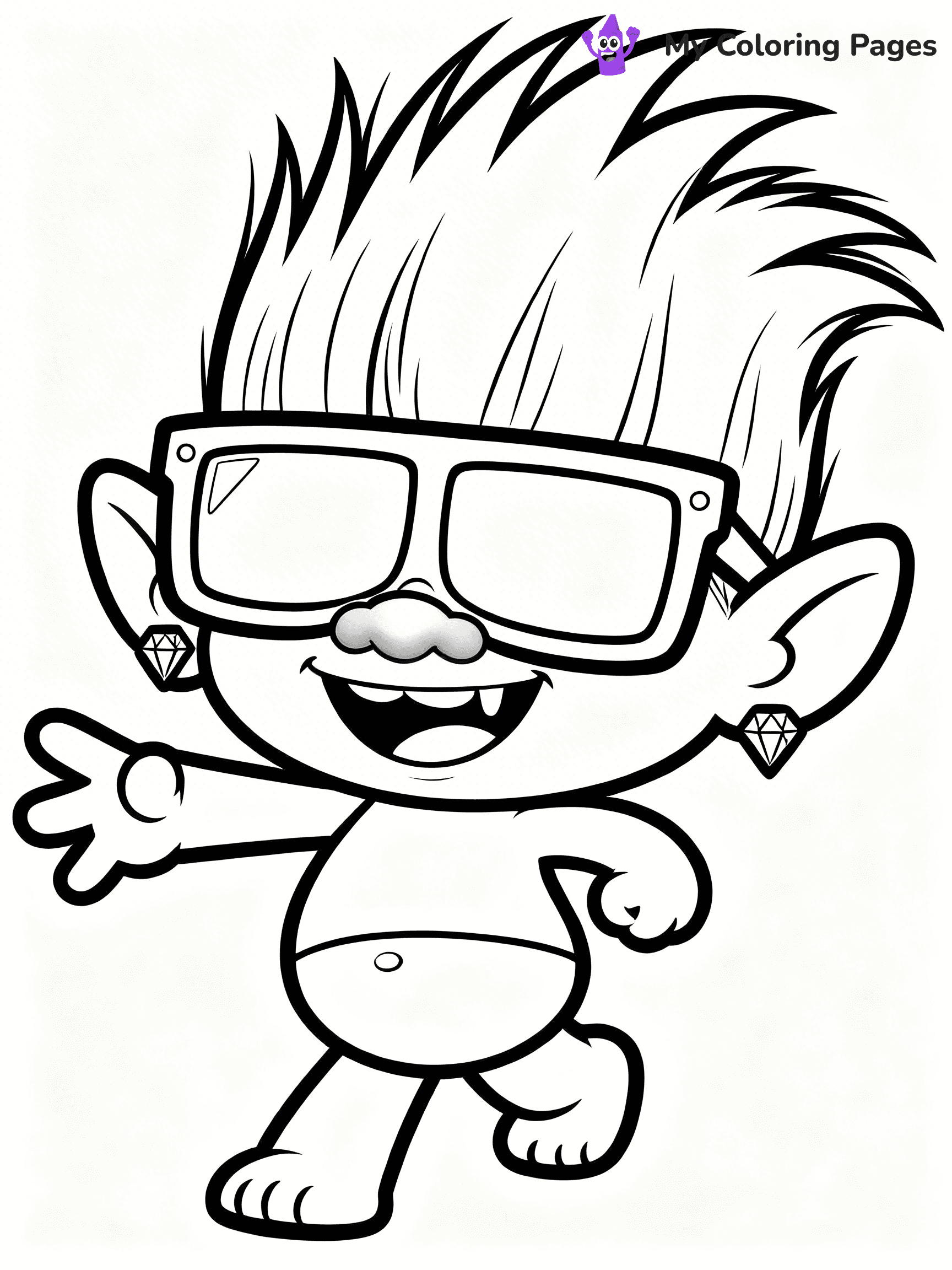 Trolls Band Together Coloring Pages - 141