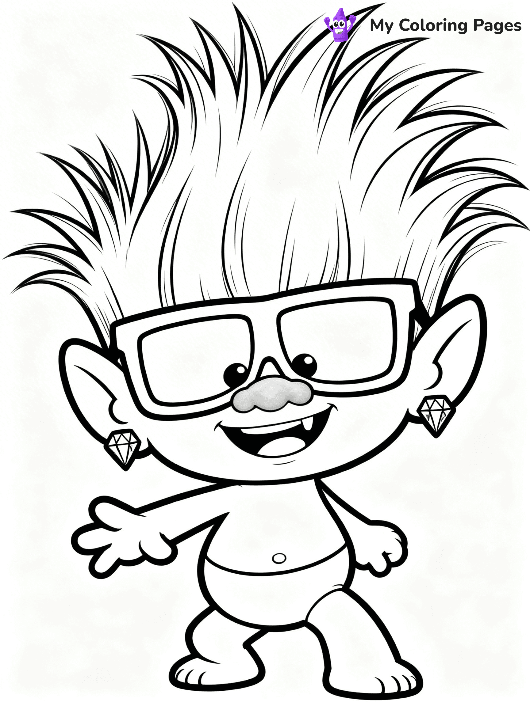 Trolls Band Together Coloring Pages - 139