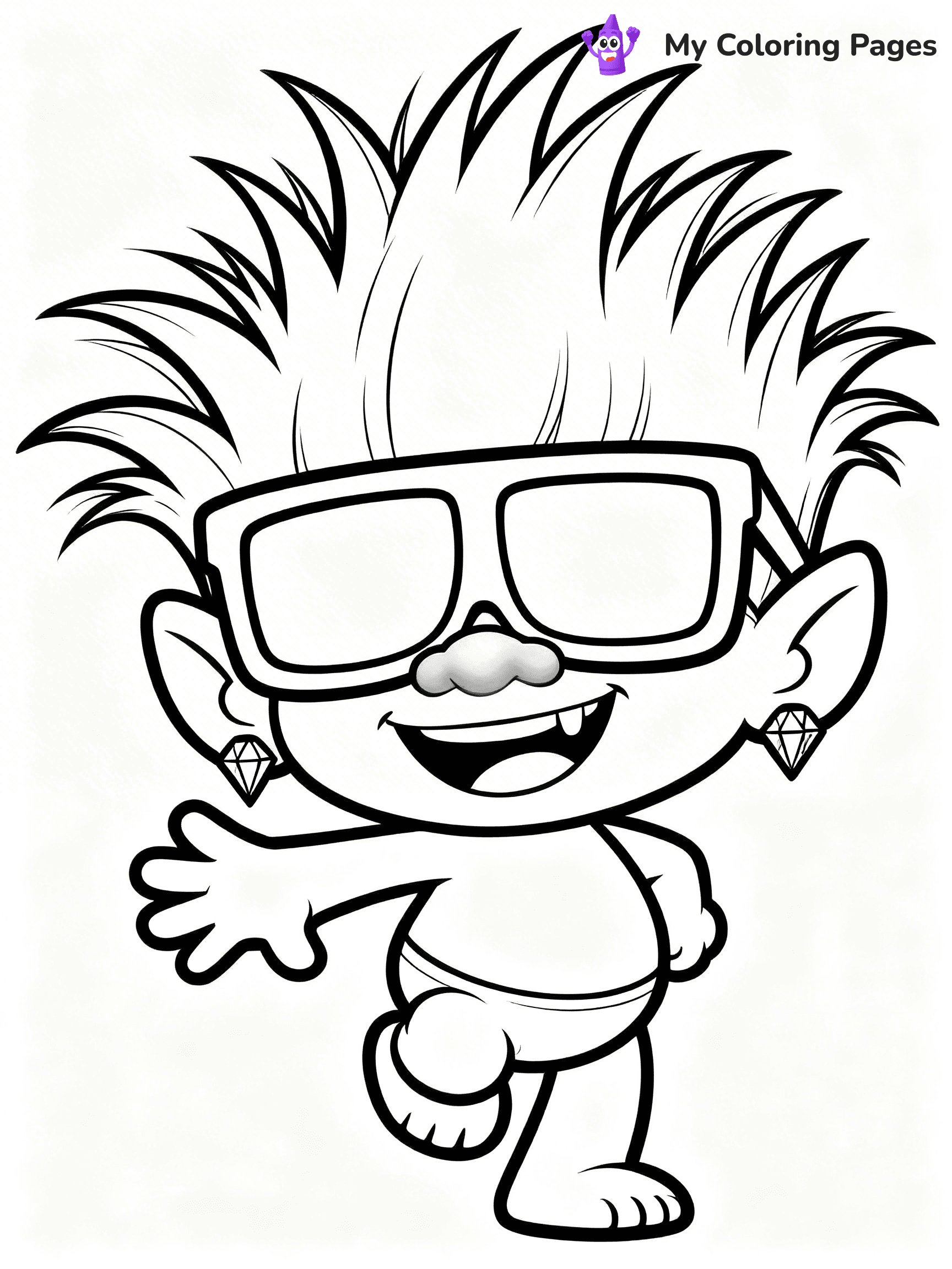 Trolls Band Together Coloring Pages - 138