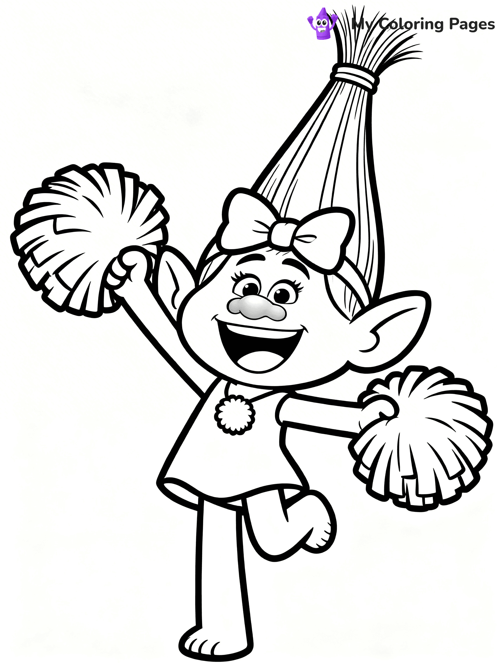 Trolls Band Together Coloring Pages - 135