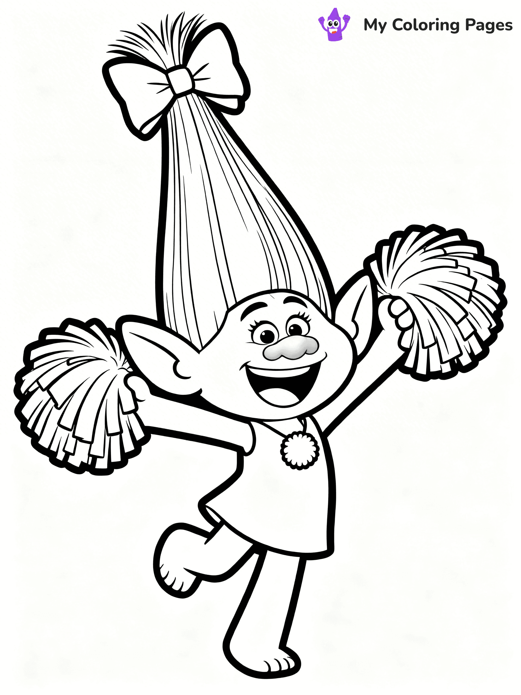 Trolls Band Together Coloring Pages - 133