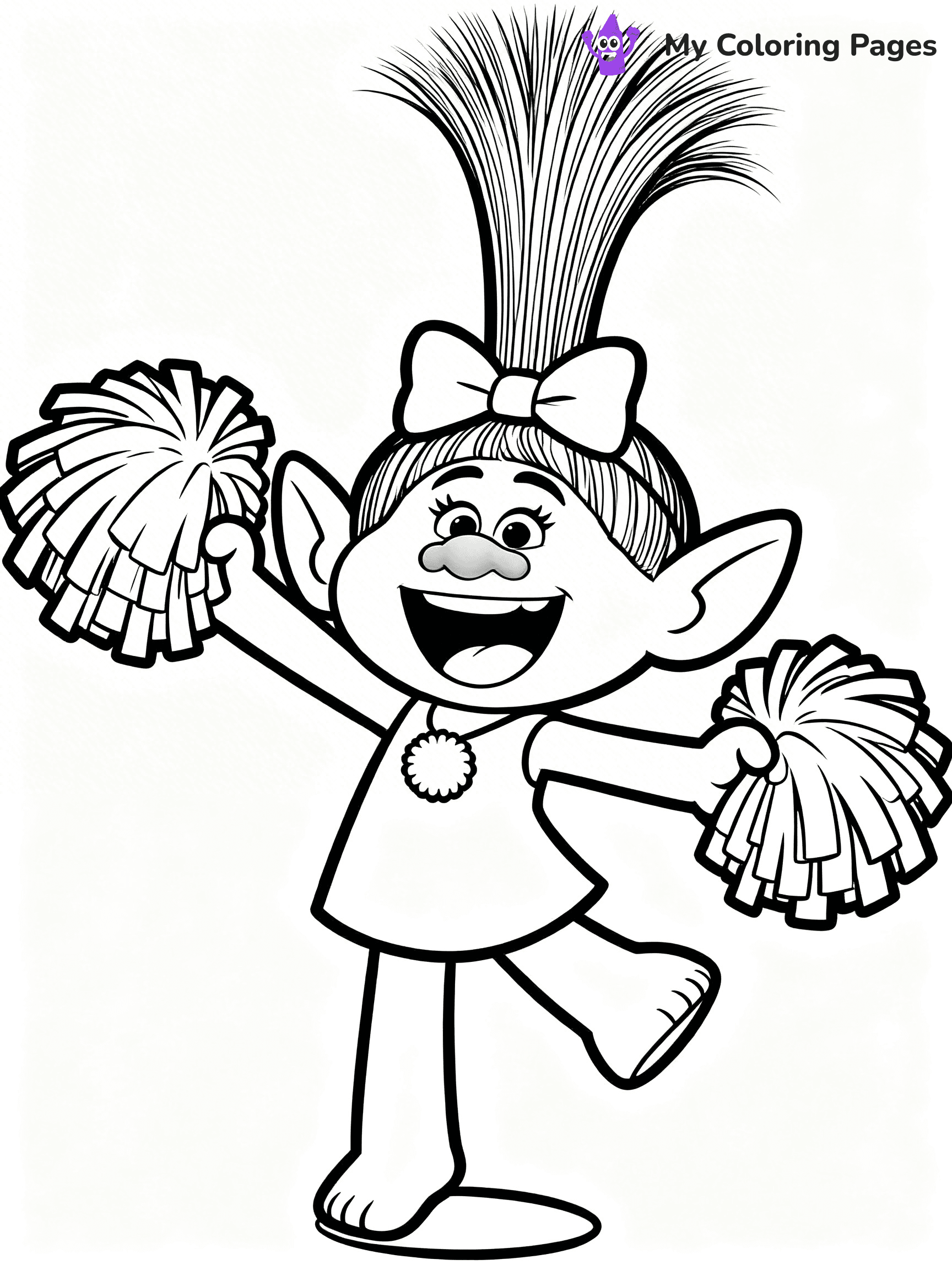 Trolls Band Together Coloring Pages - 131