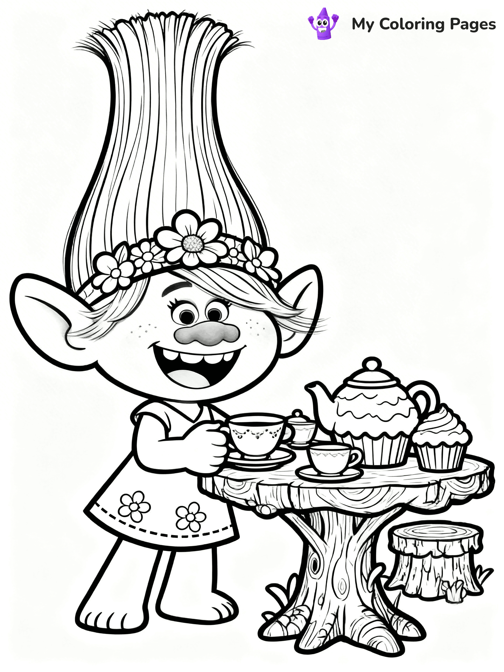 Trolls Band Together Coloring Pages - 129