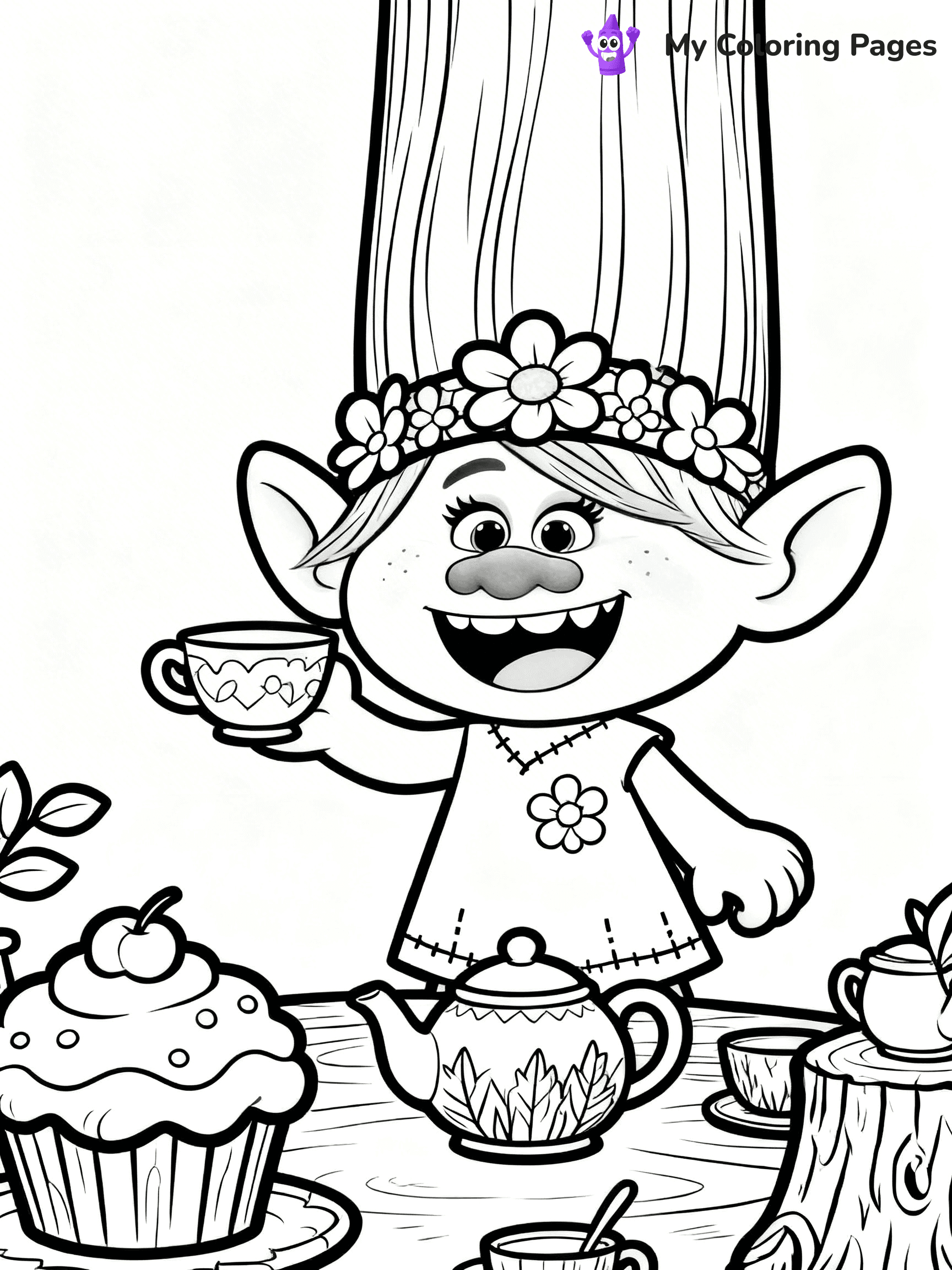 Trolls Band Together Coloring Pages - 128