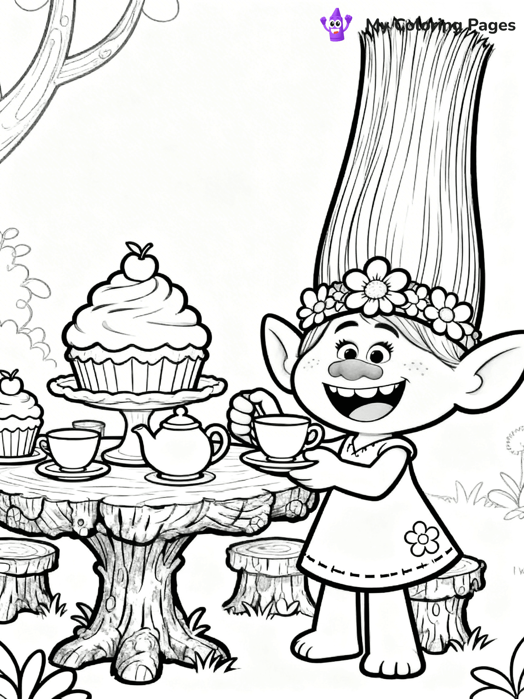 Trolls Band Together Coloring Pages - 127