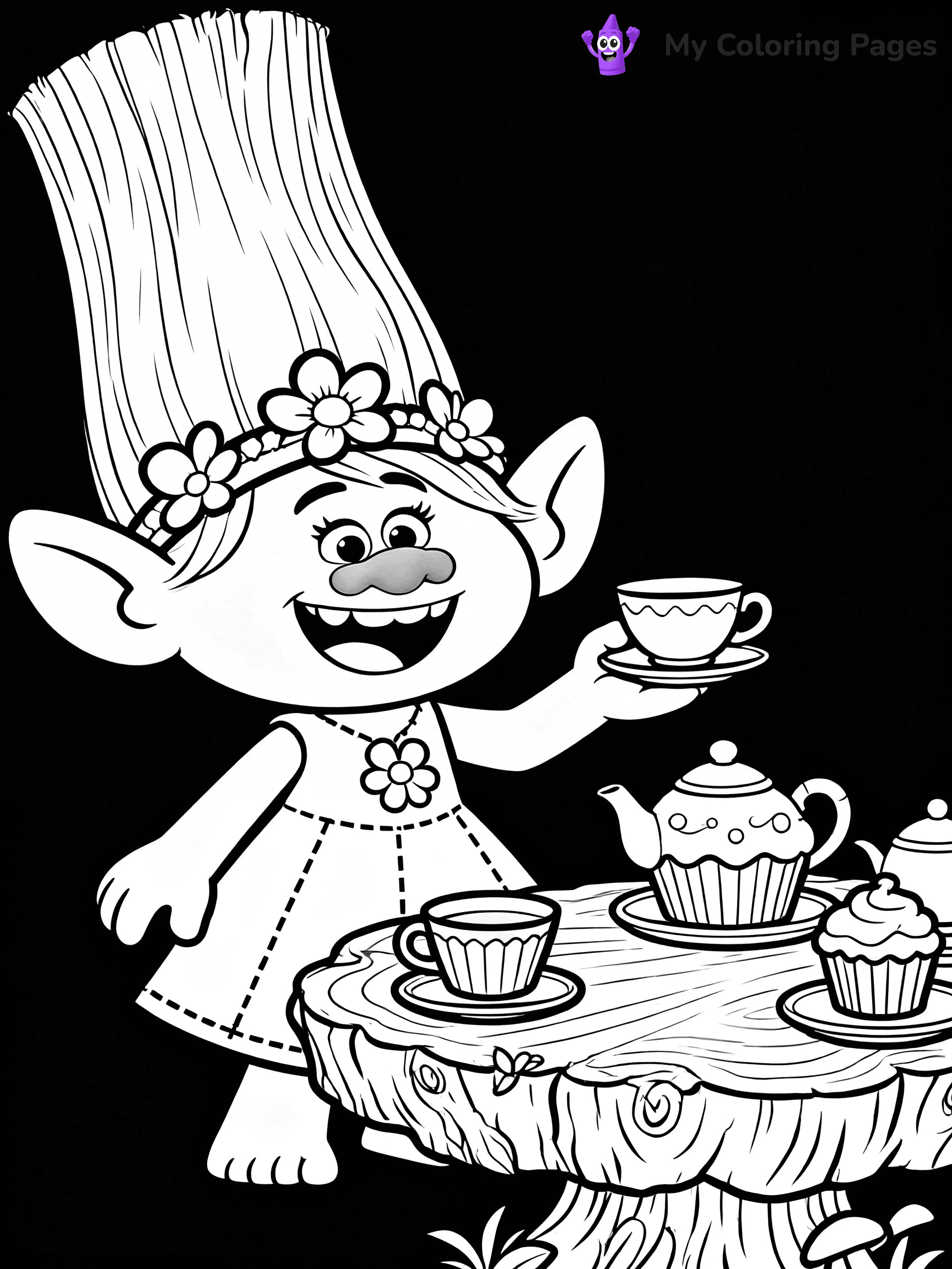 Trolls Band Together Coloring Pages - 125
