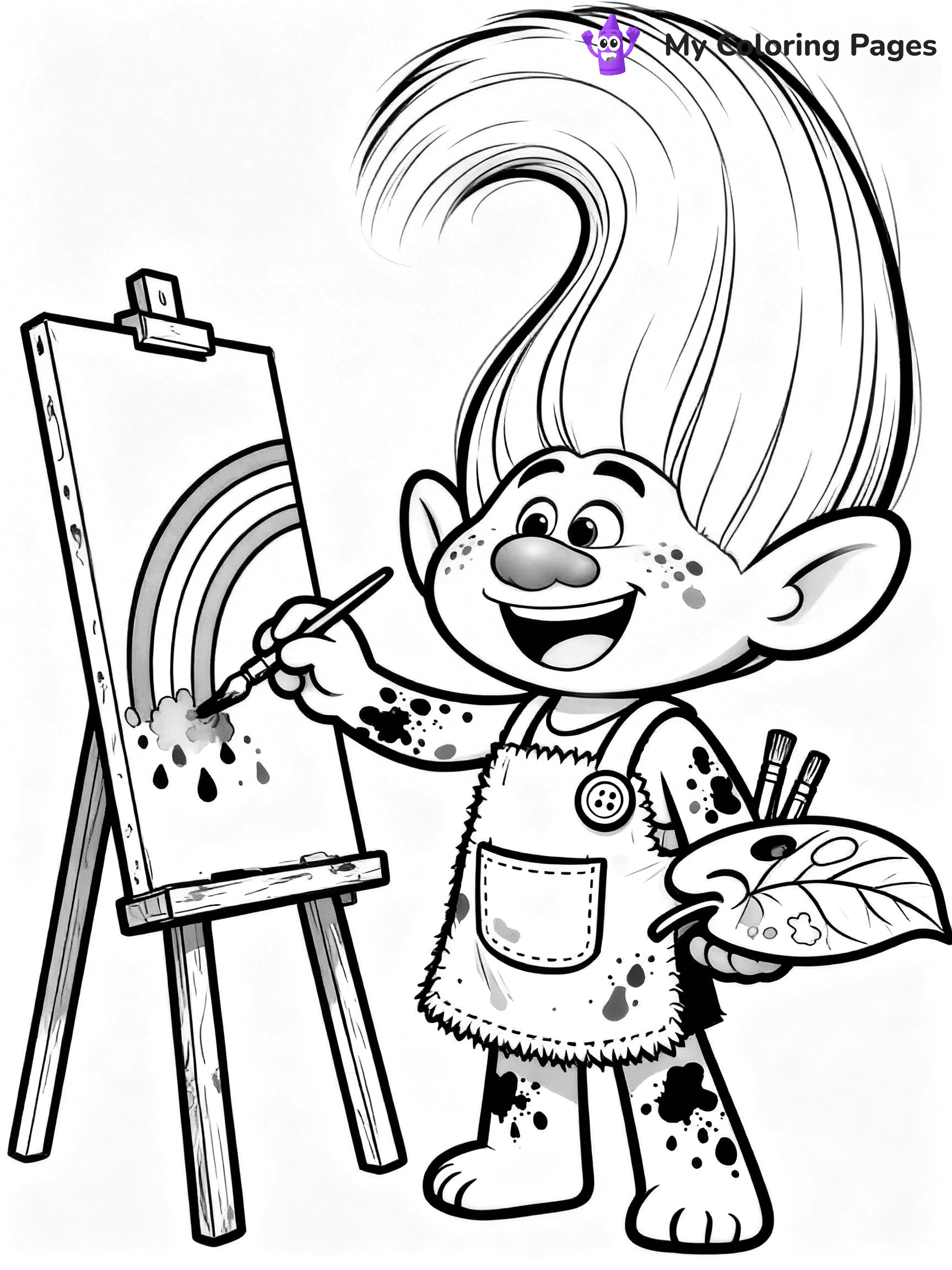 Trolls Band Together Coloring Pages - 123