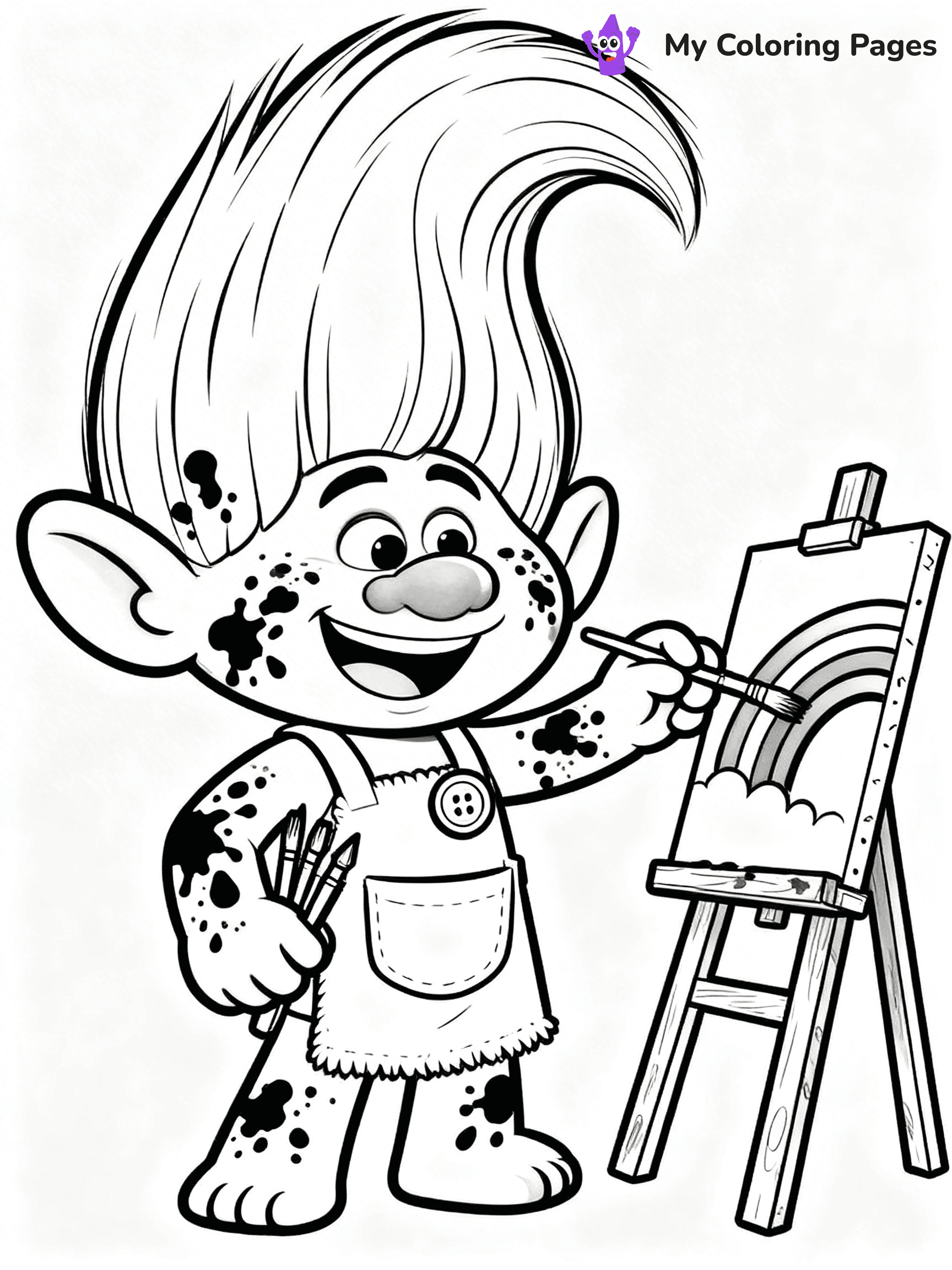 Trolls Band Together Coloring Pages - 101