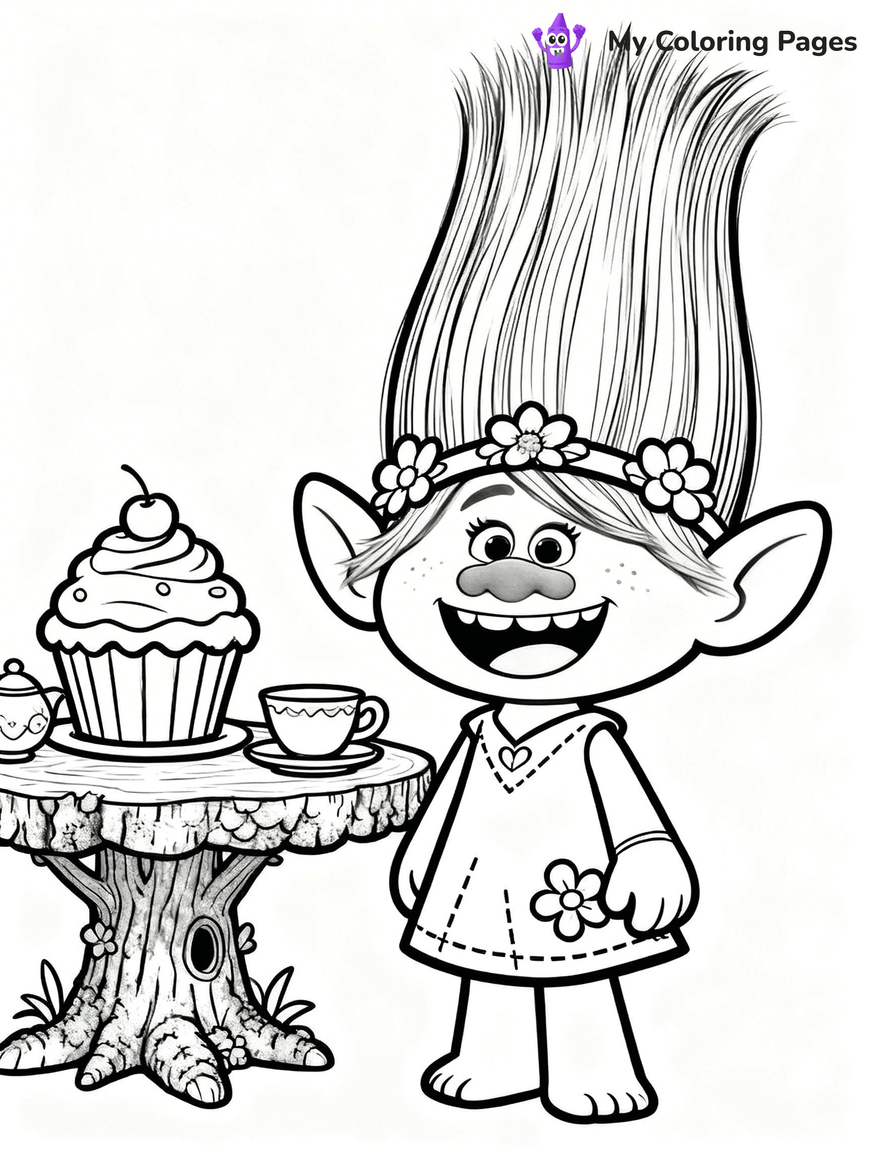 Trolls Band Together Coloring Pages - 99