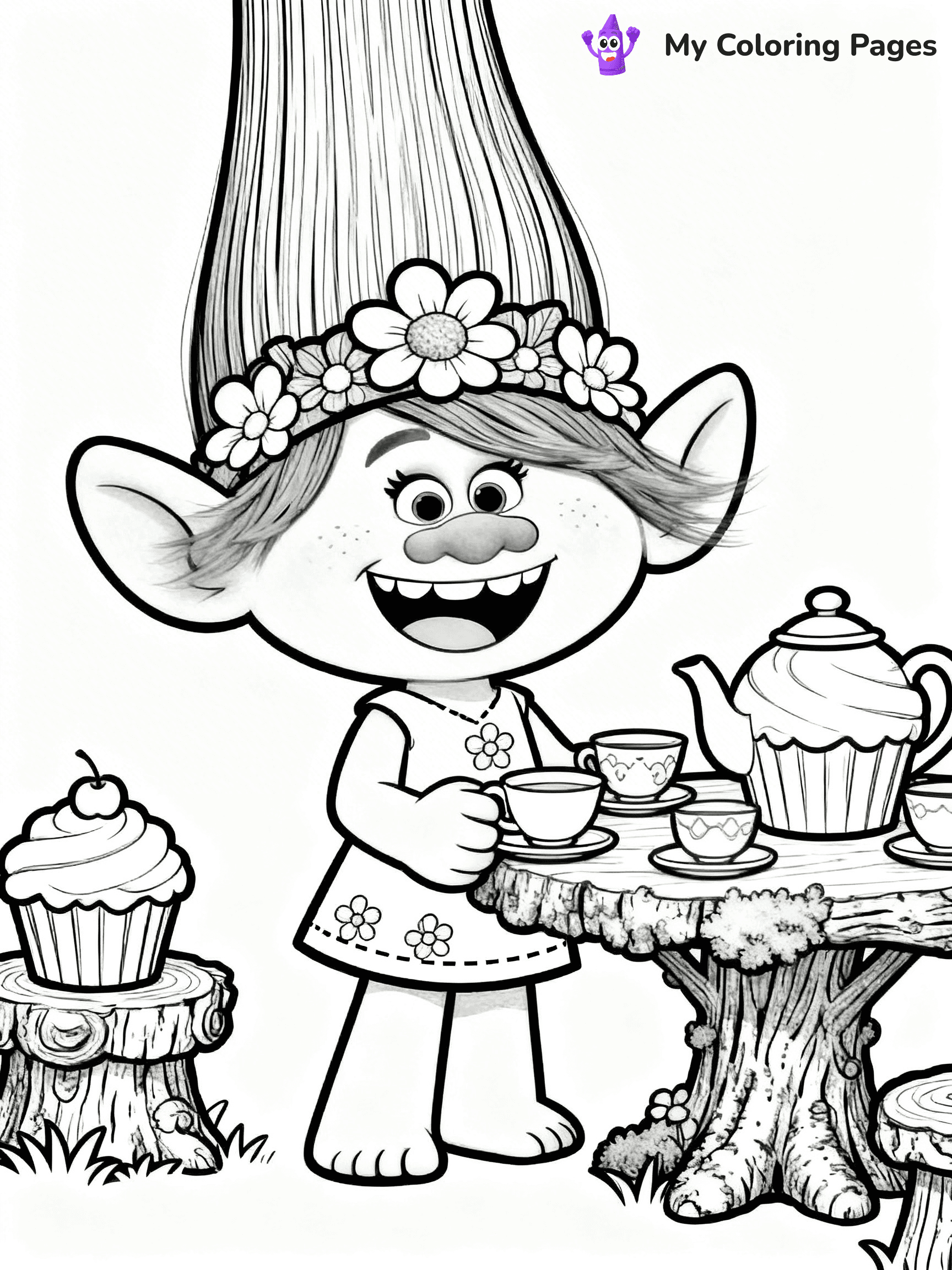 Trolls Band Together Coloring Pages - 98