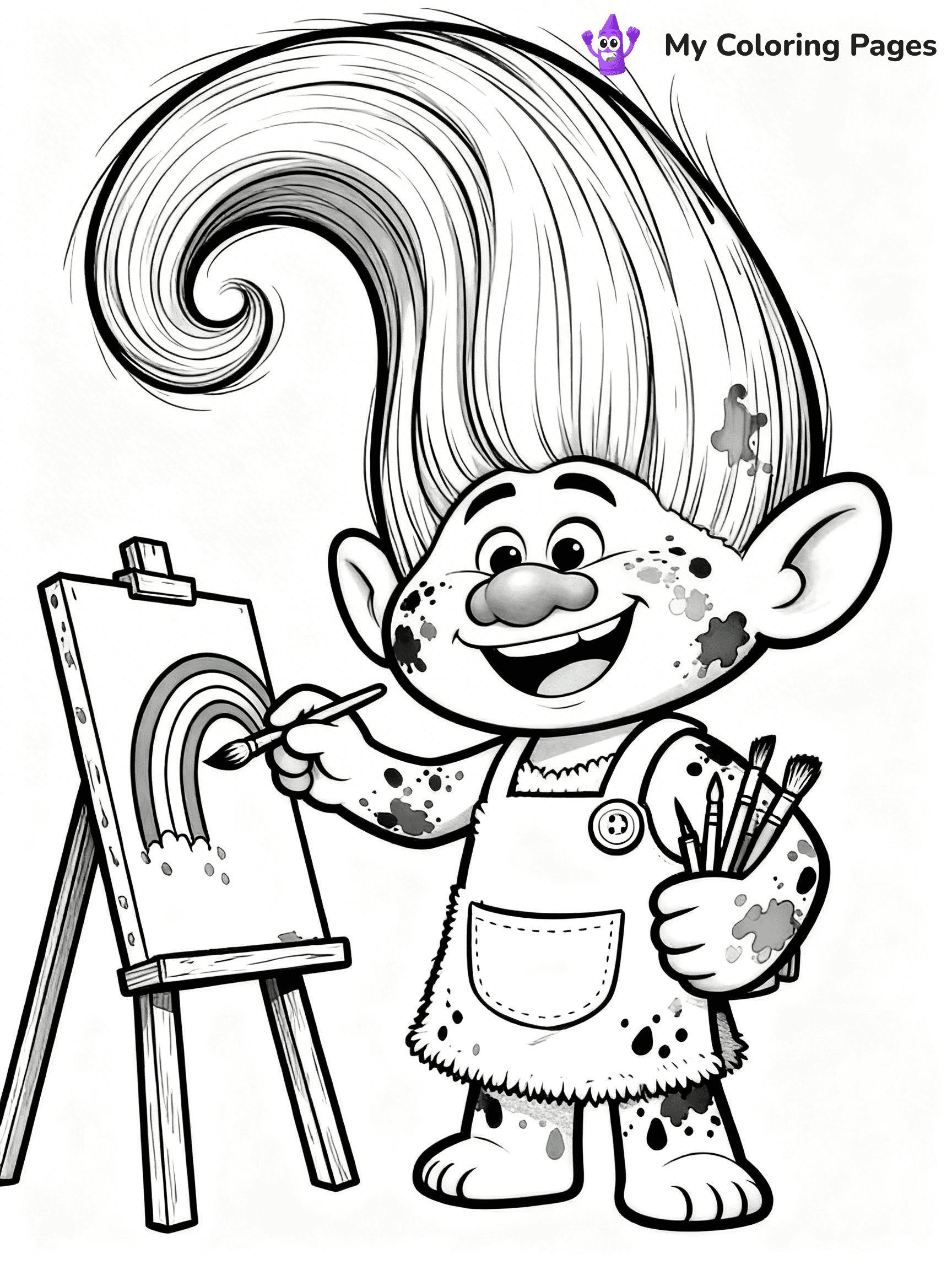 Trolls Band Together Coloring Pages - 96