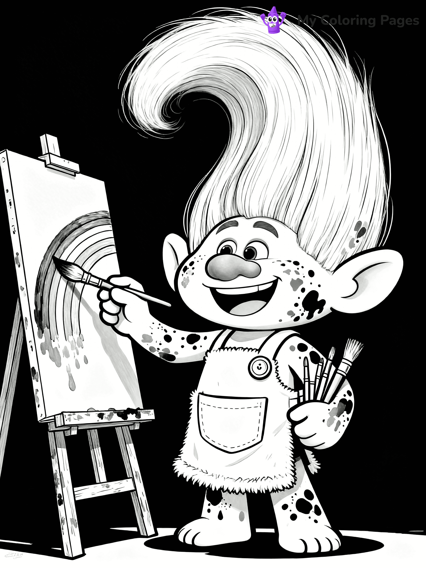 Trolls Band Together Coloring Pages - 95