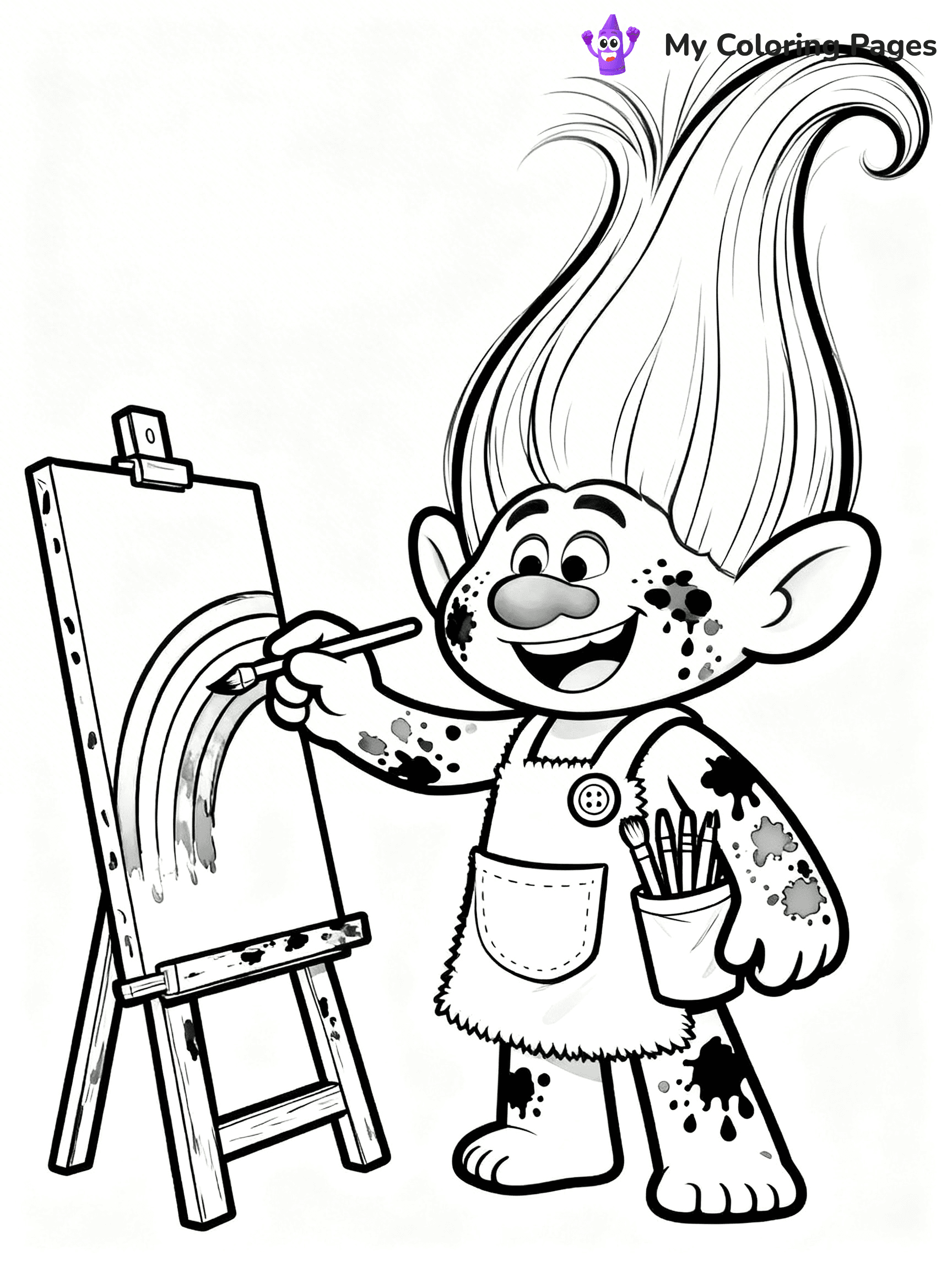 Trolls Band Together Coloring Pages - 94