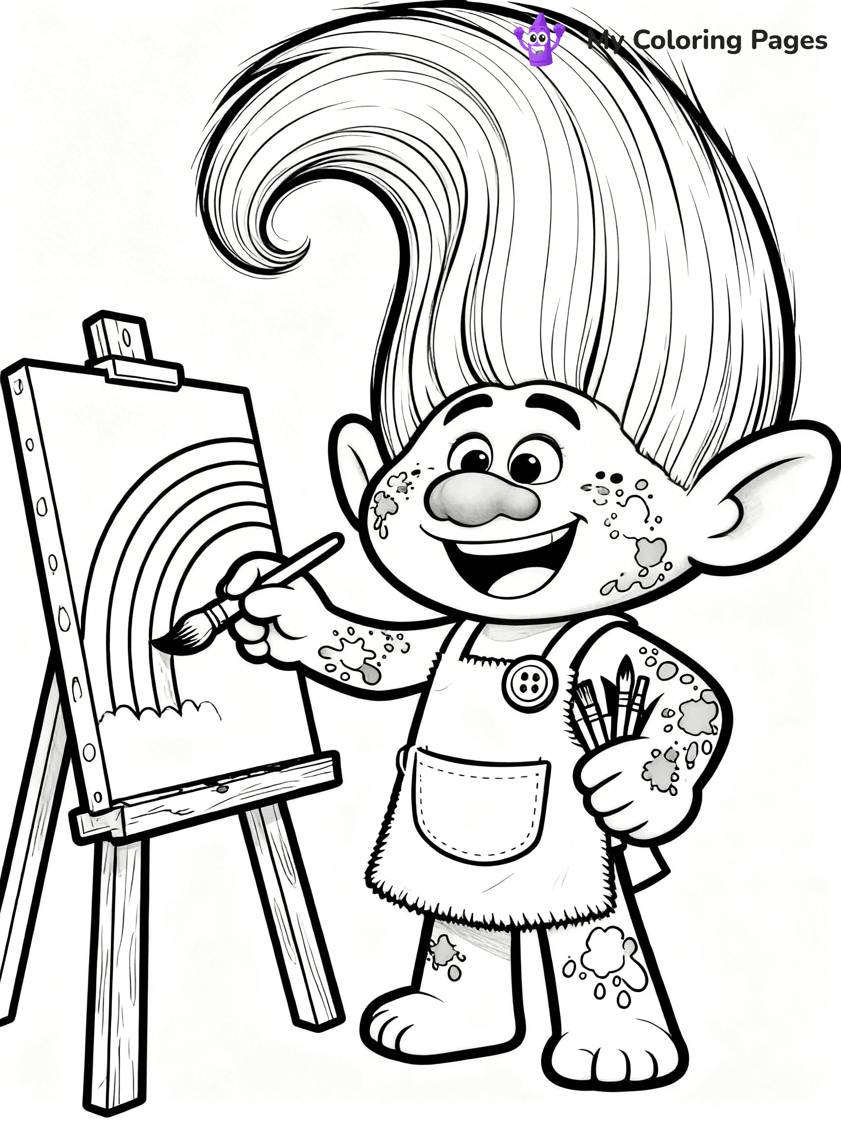 Trolls Band Together Coloring Pages - 93