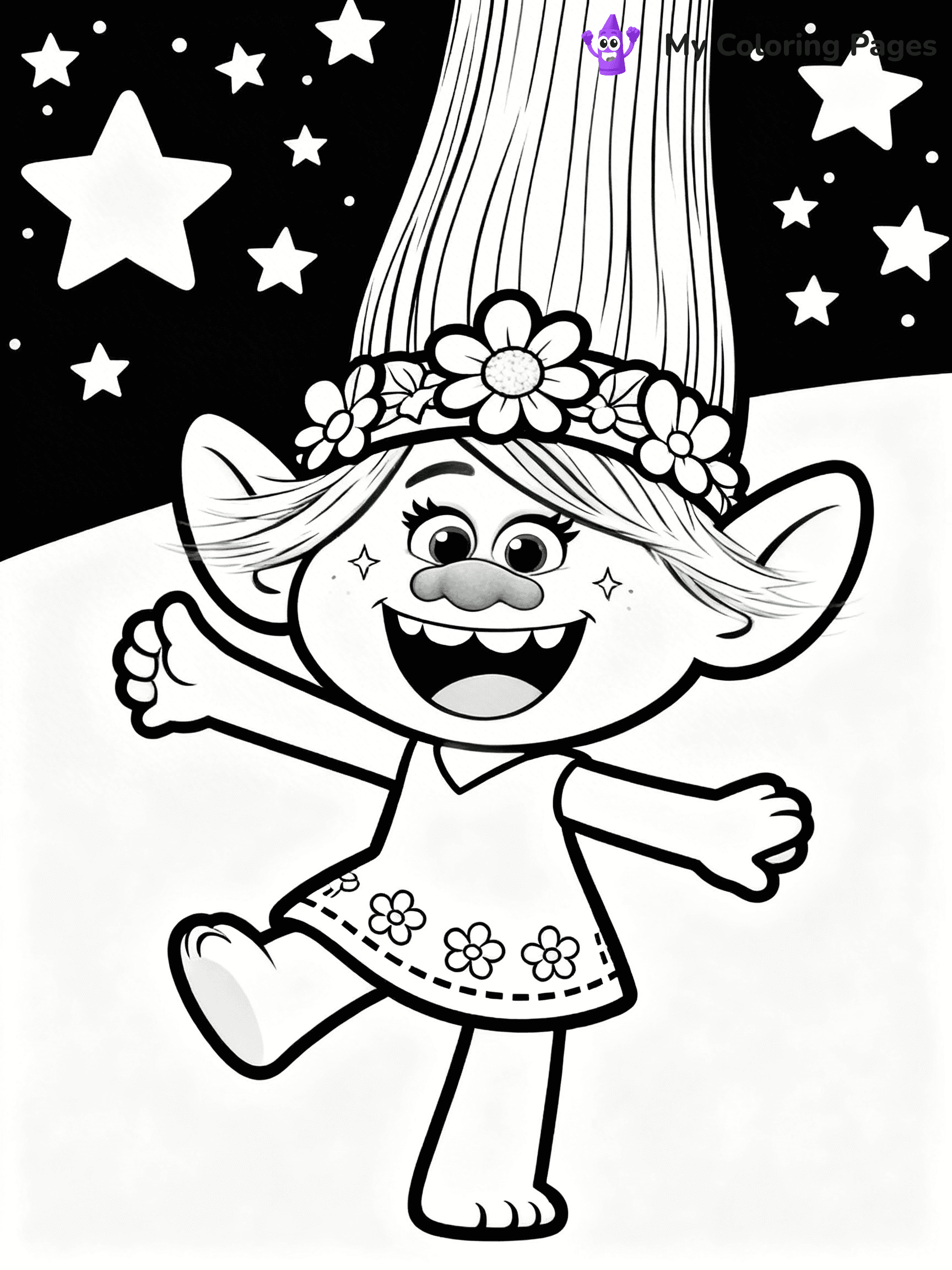 Trolls Band Together Coloring Pages - 88