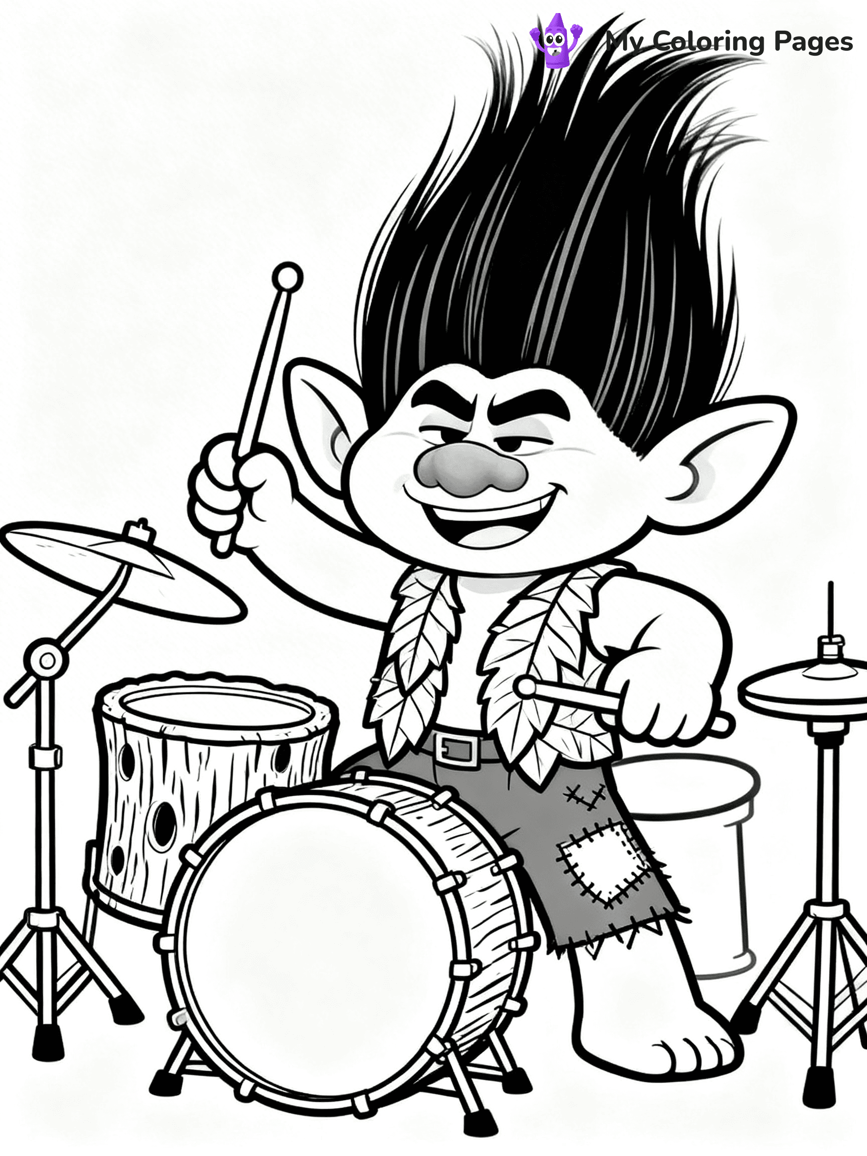 Trolls Band Together Coloring Pages - 83