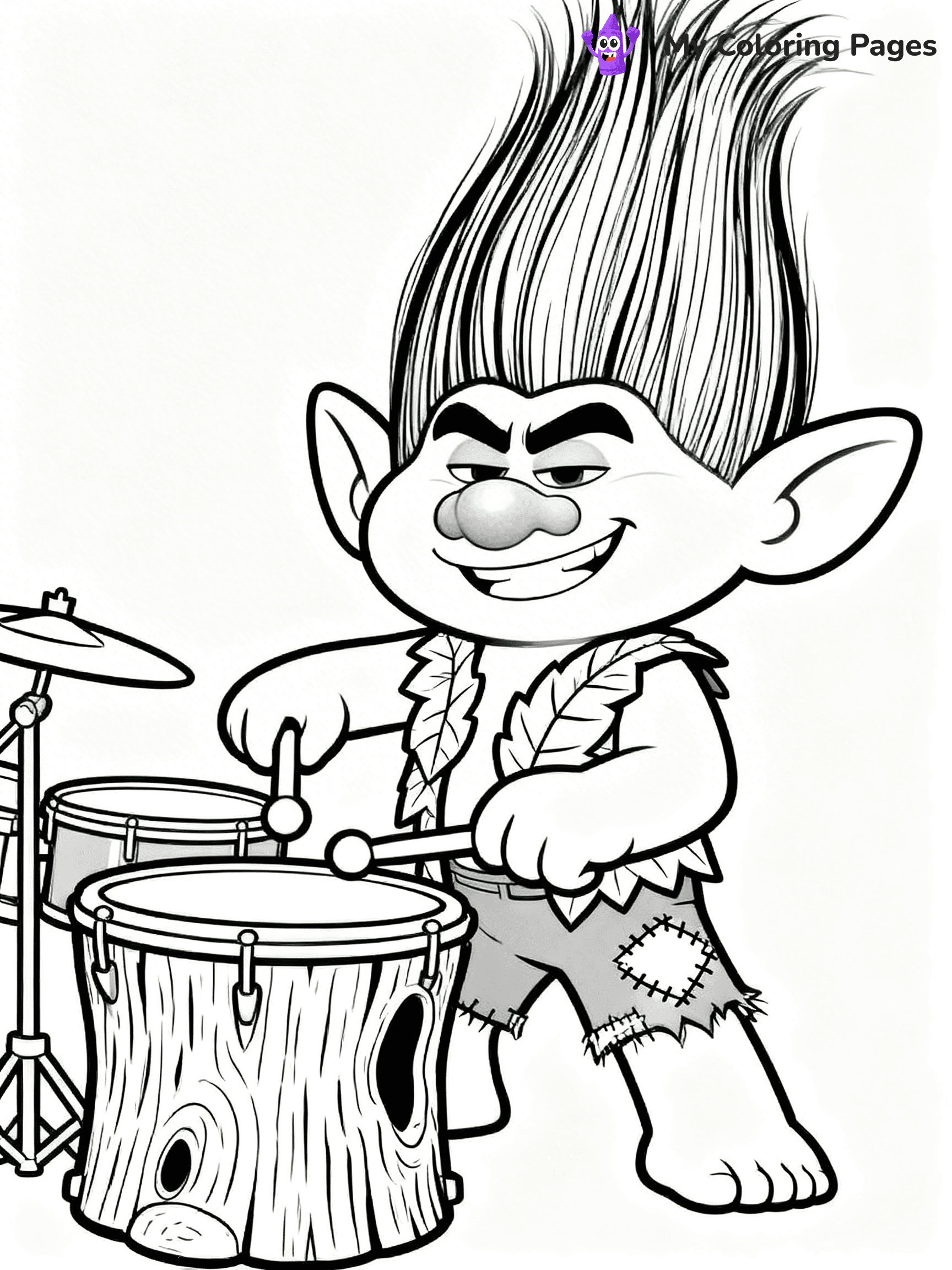 Trolls Band Together Coloring Pages - 80