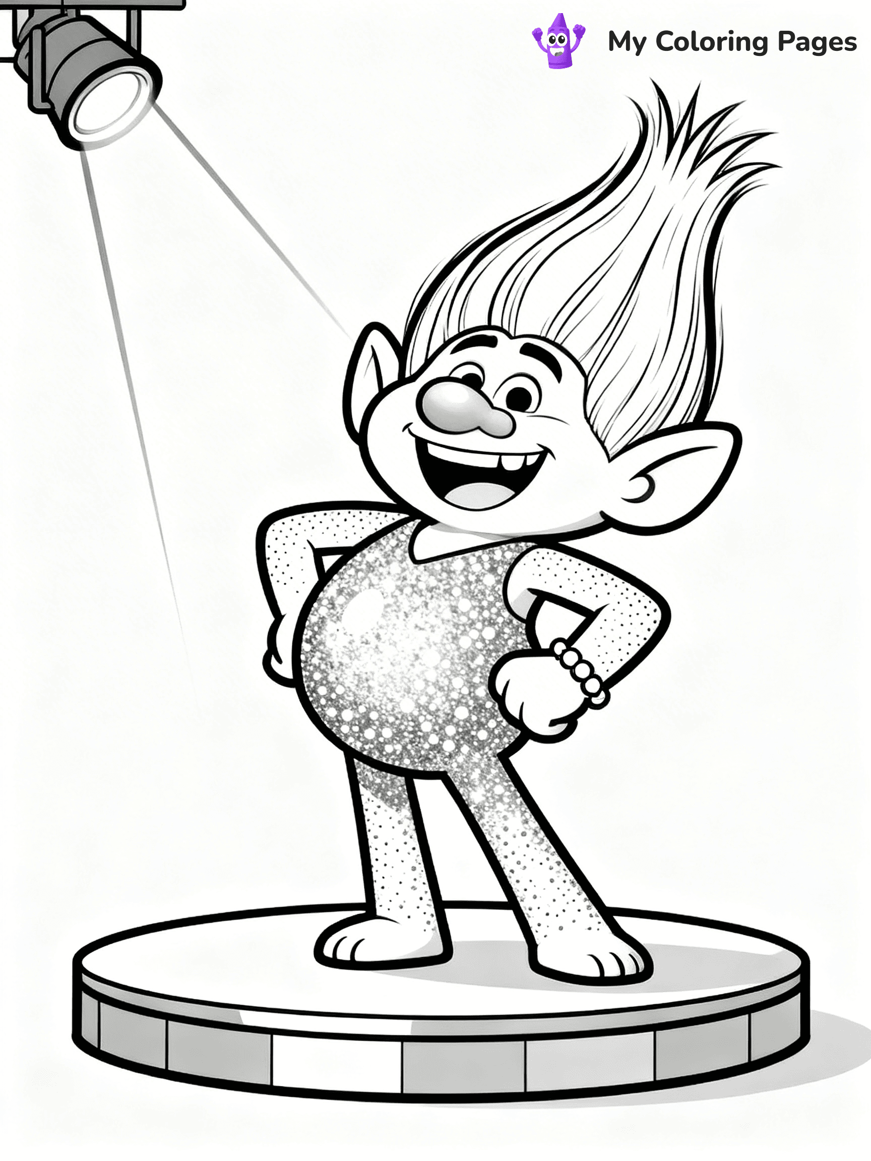 Trolls Band Together Coloring Pages - 78