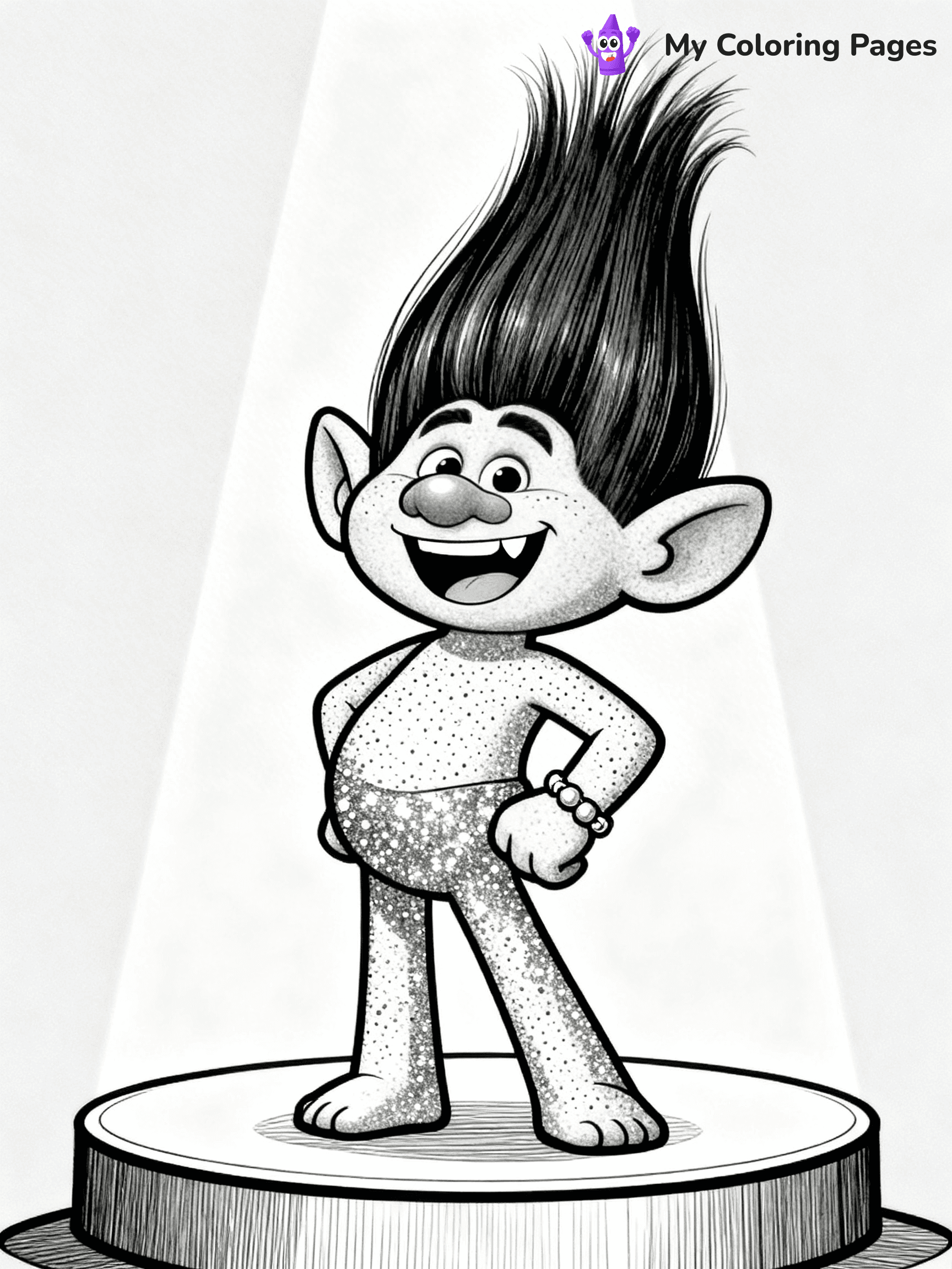 Trolls Band Together Coloring Pages - 75