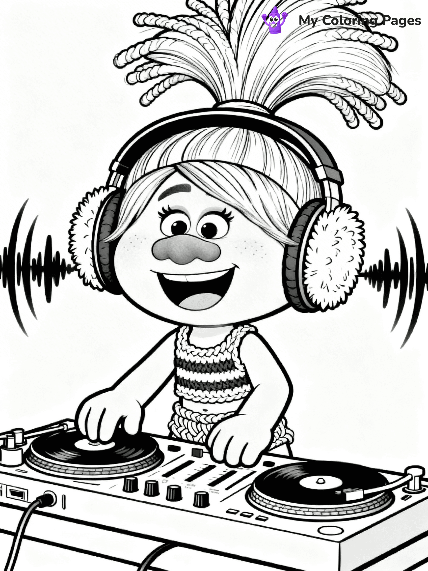 Trolls Band Together Coloring Pages - 70