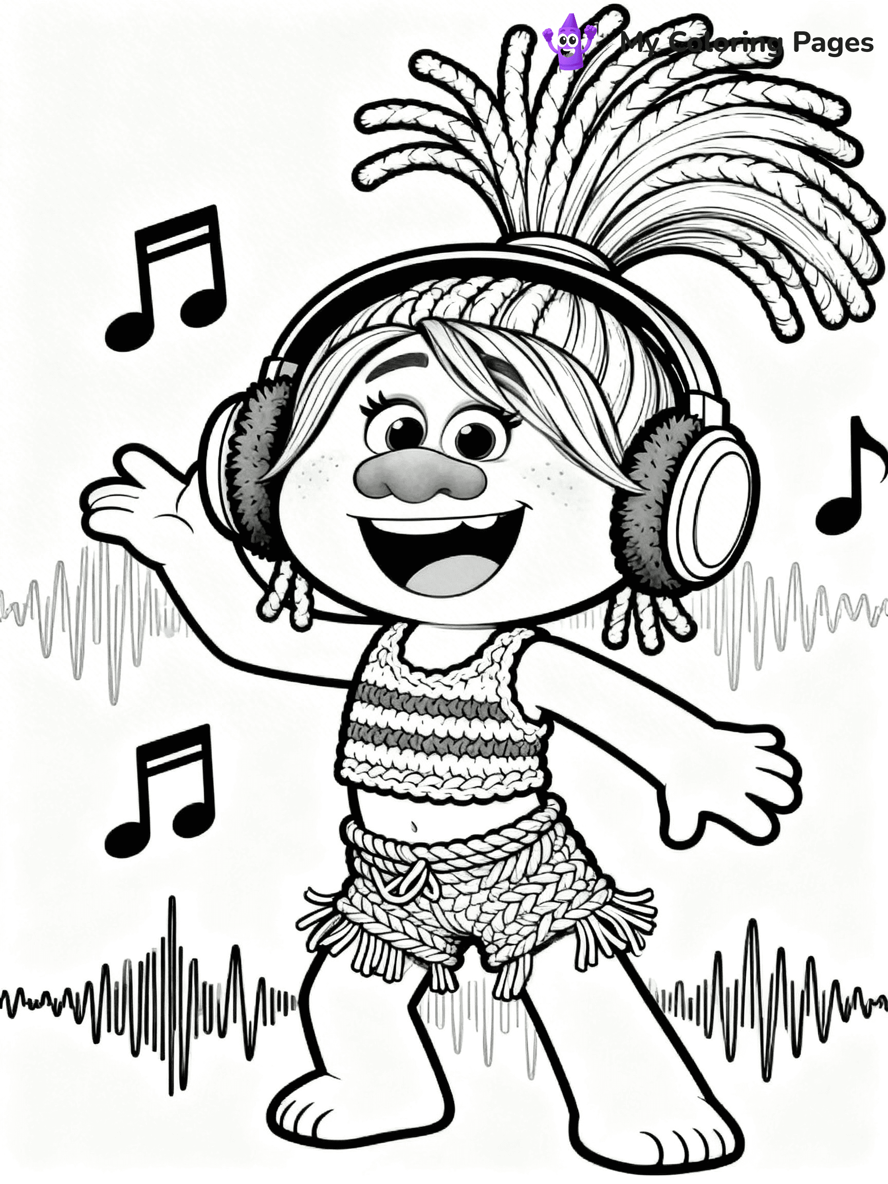 Trolls Band Together Coloring Pages - 66