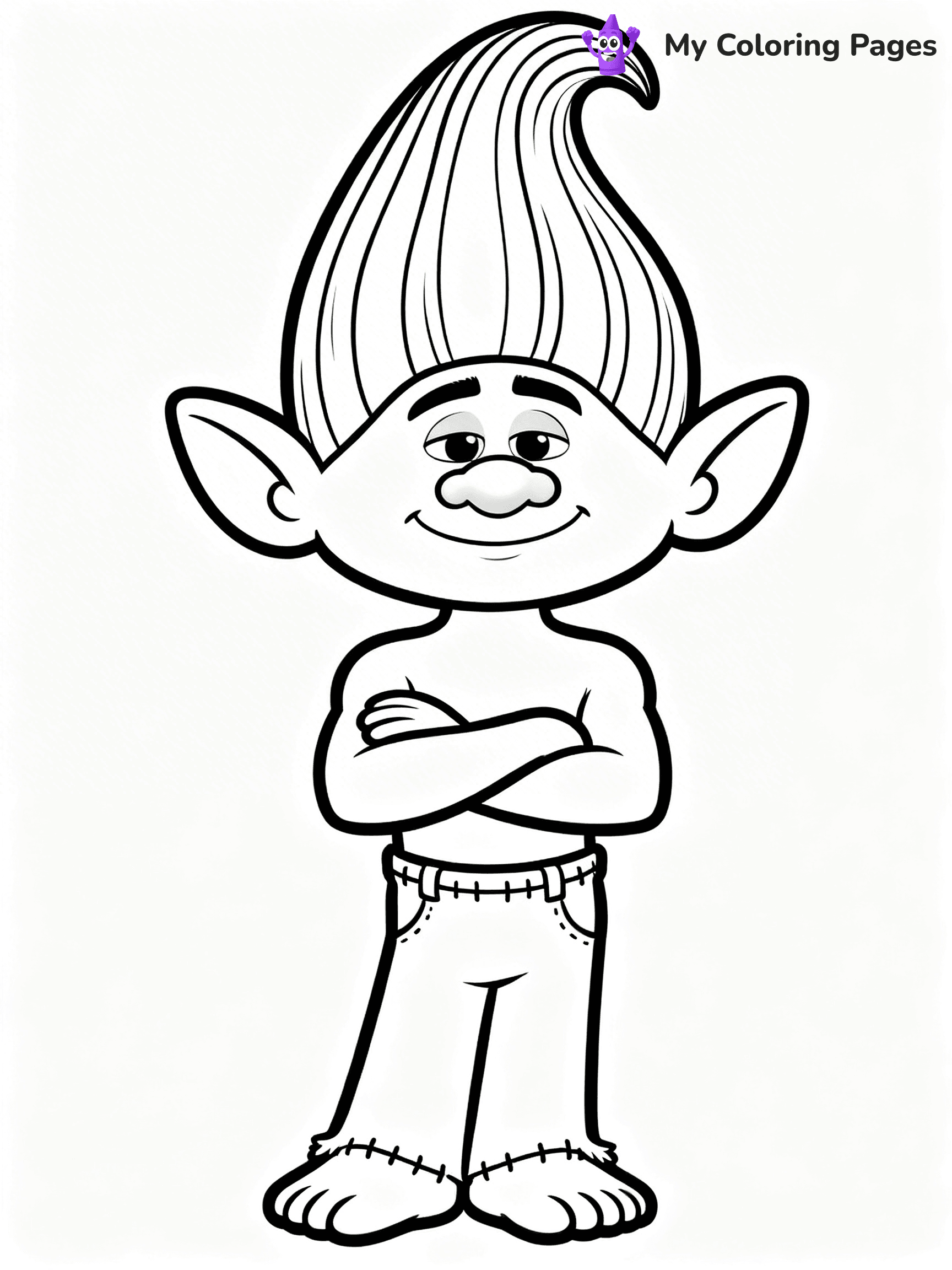Trolls Band Together Coloring Pages - 42