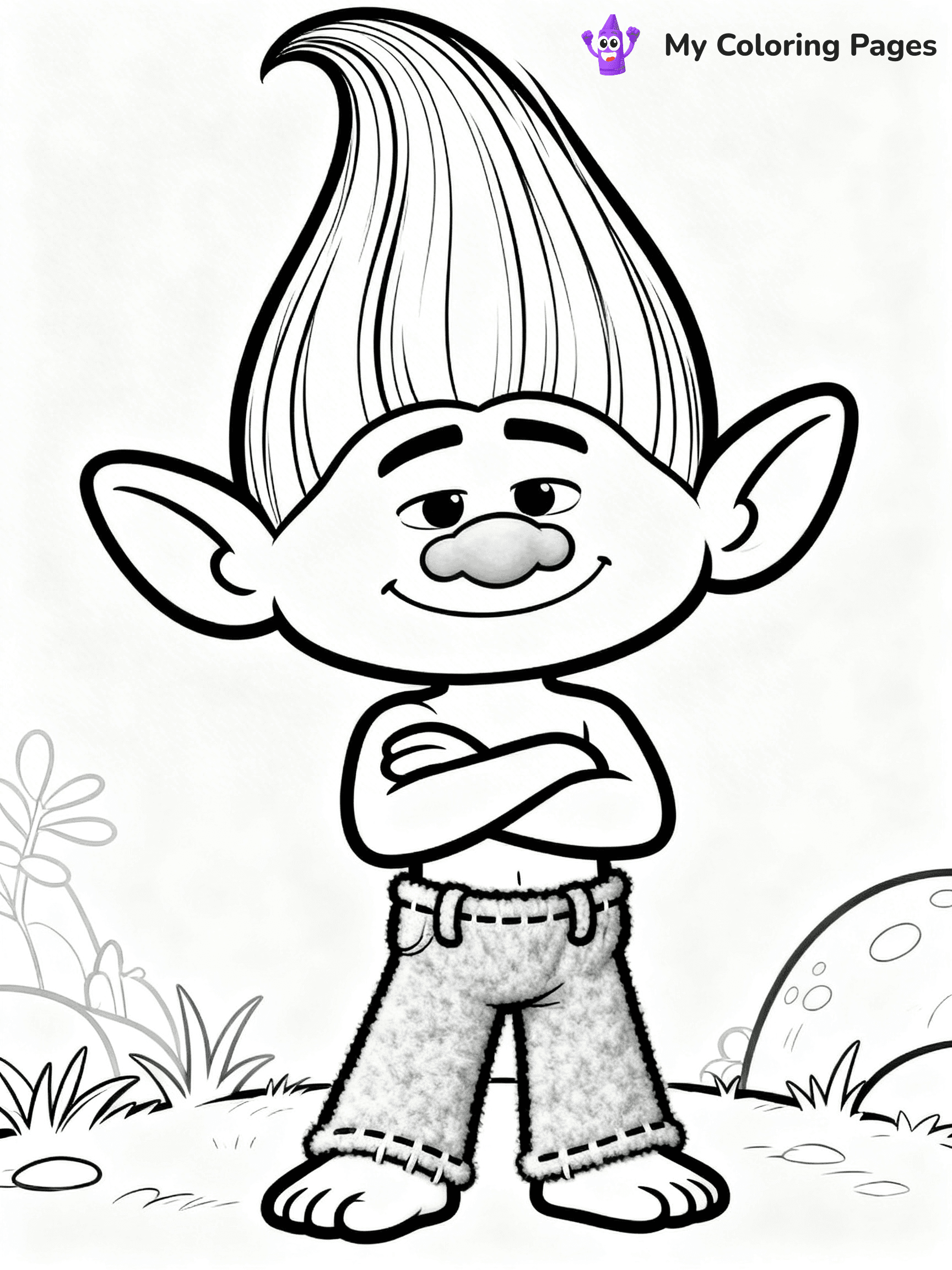 Trolls Band Together Coloring Pages - 41