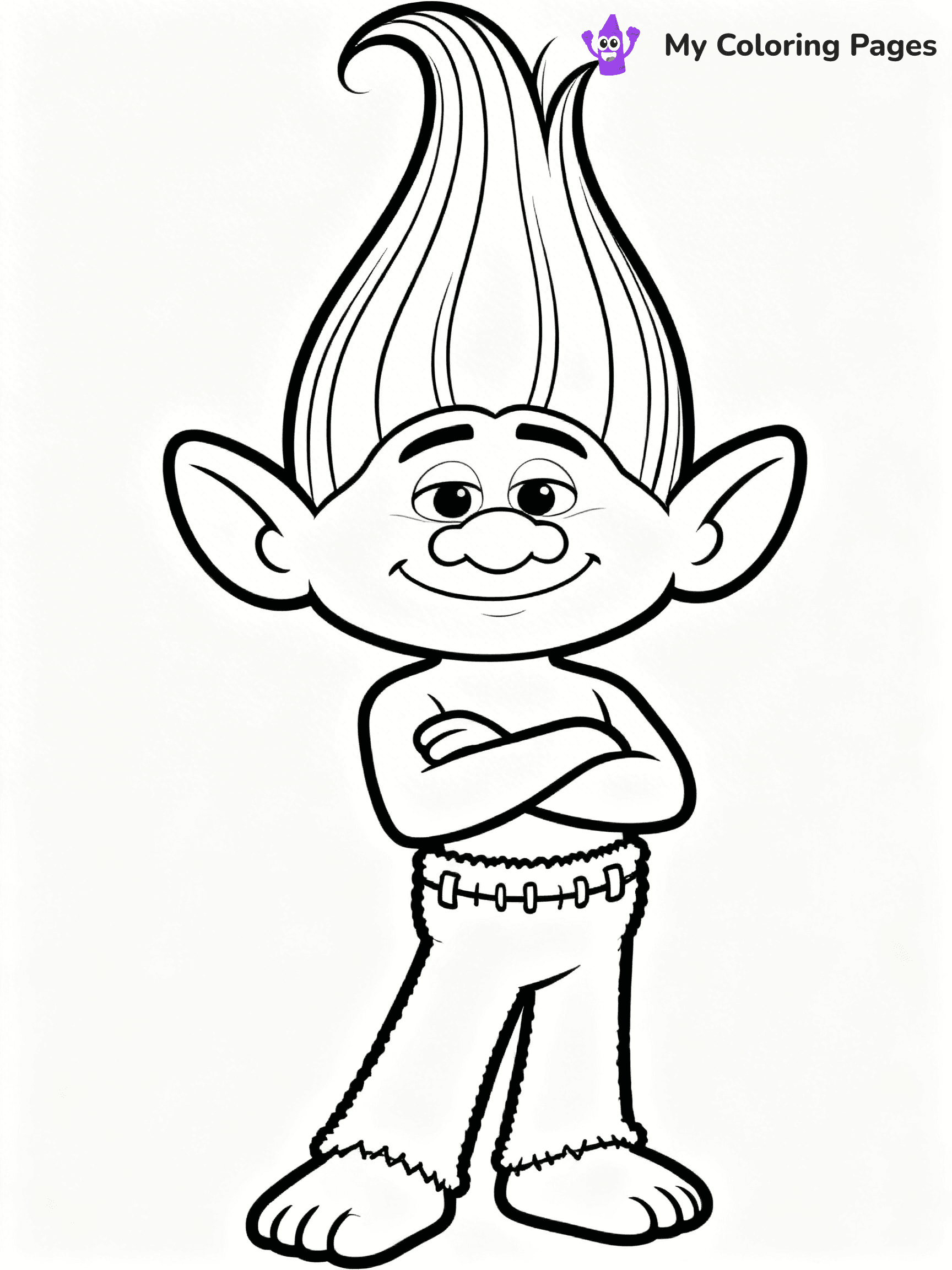 Trolls Band Together Coloring Pages - 38