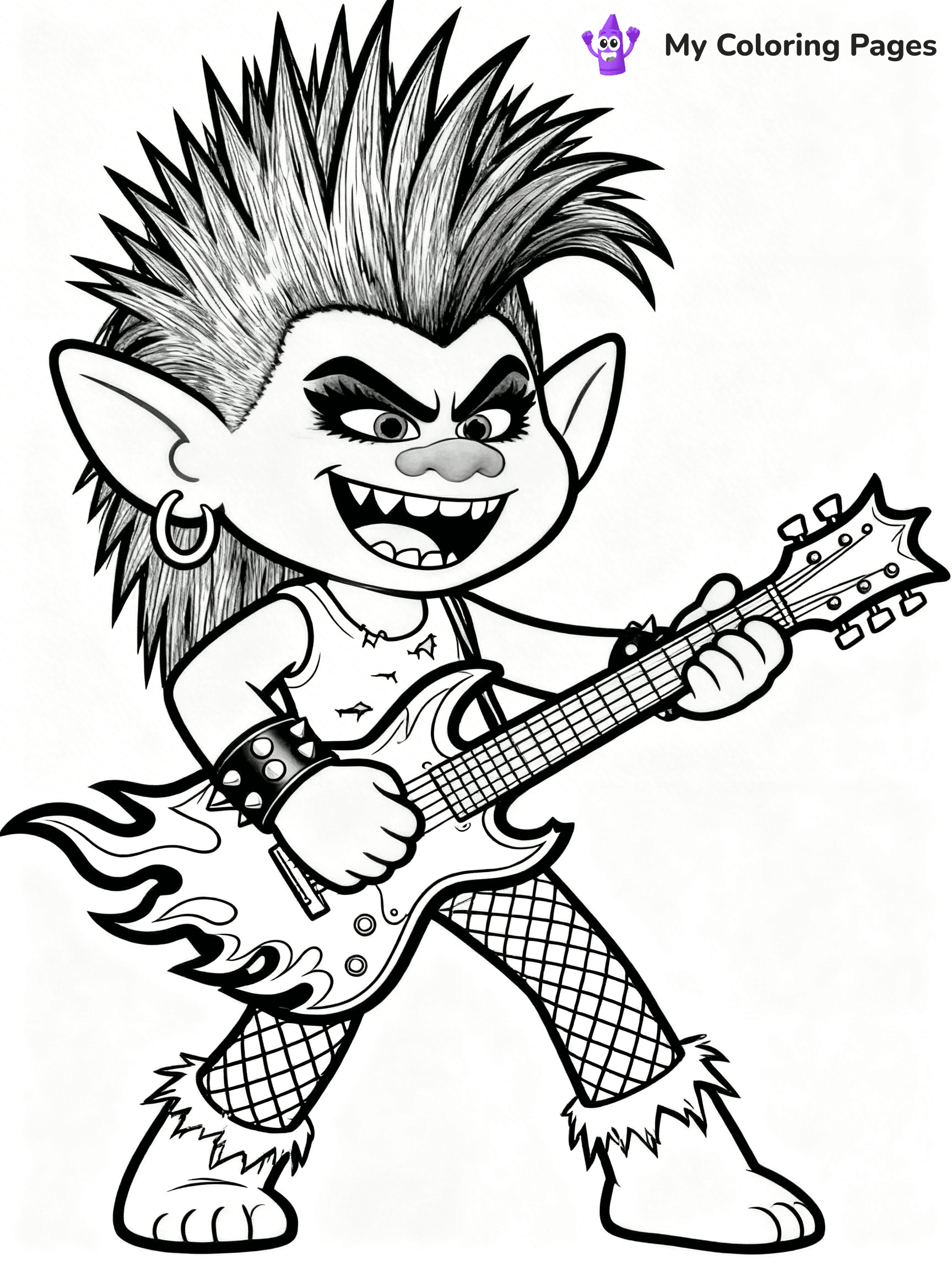 Trolls Band Together Coloring Pages - 34