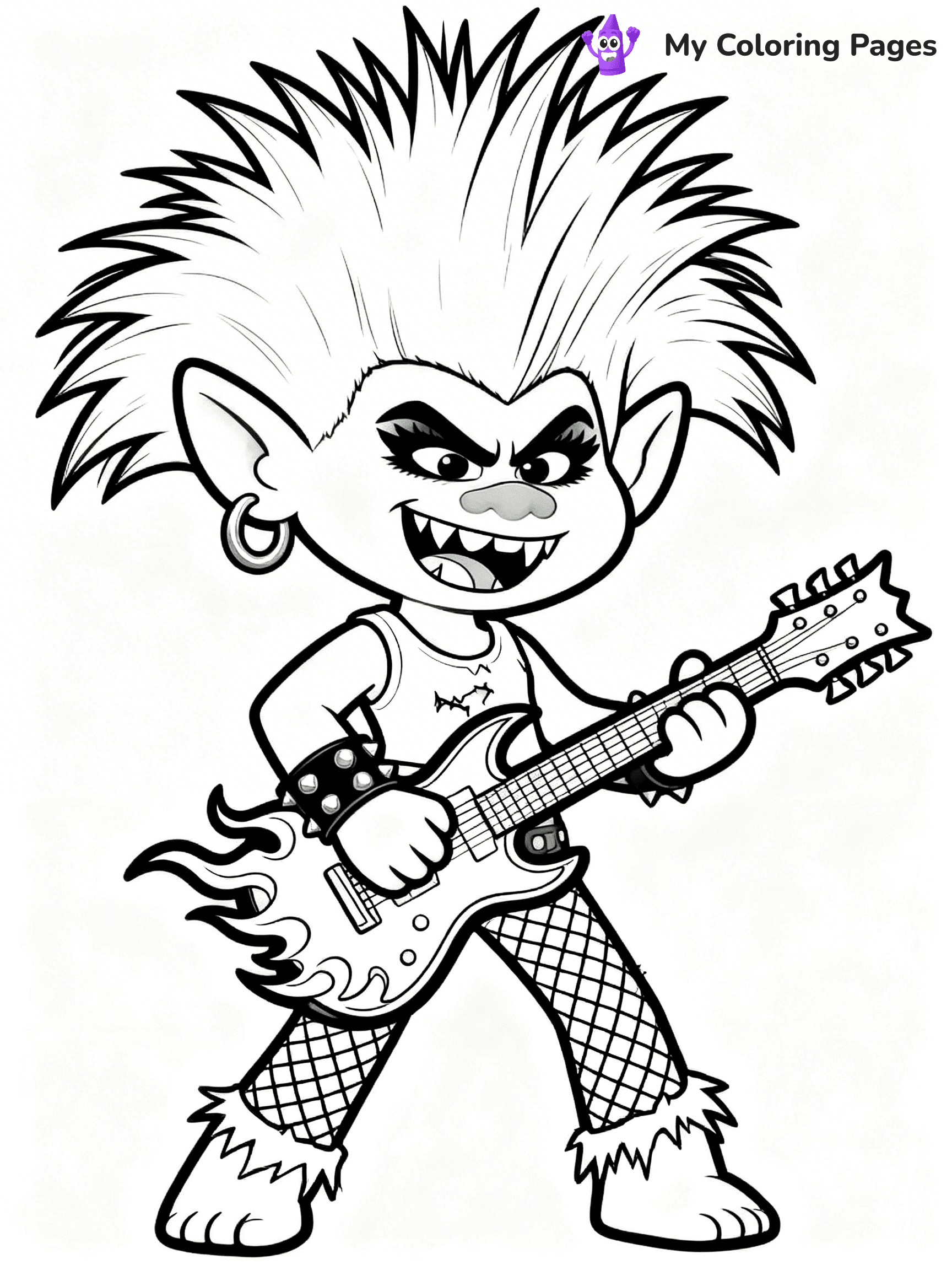 Trolls Band Together Coloring Pages - 33