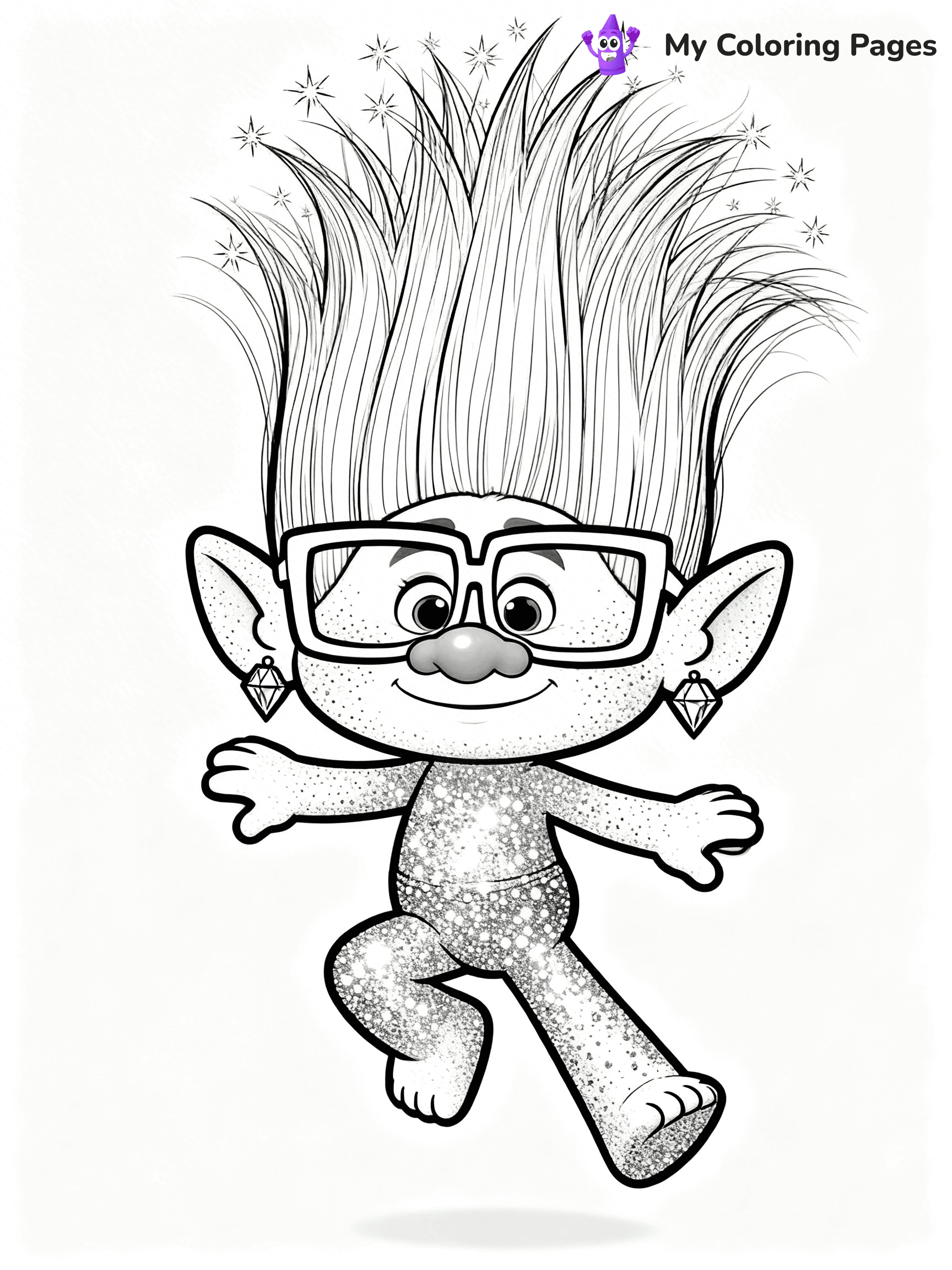 Trolls Band Together Coloring Pages - 30
