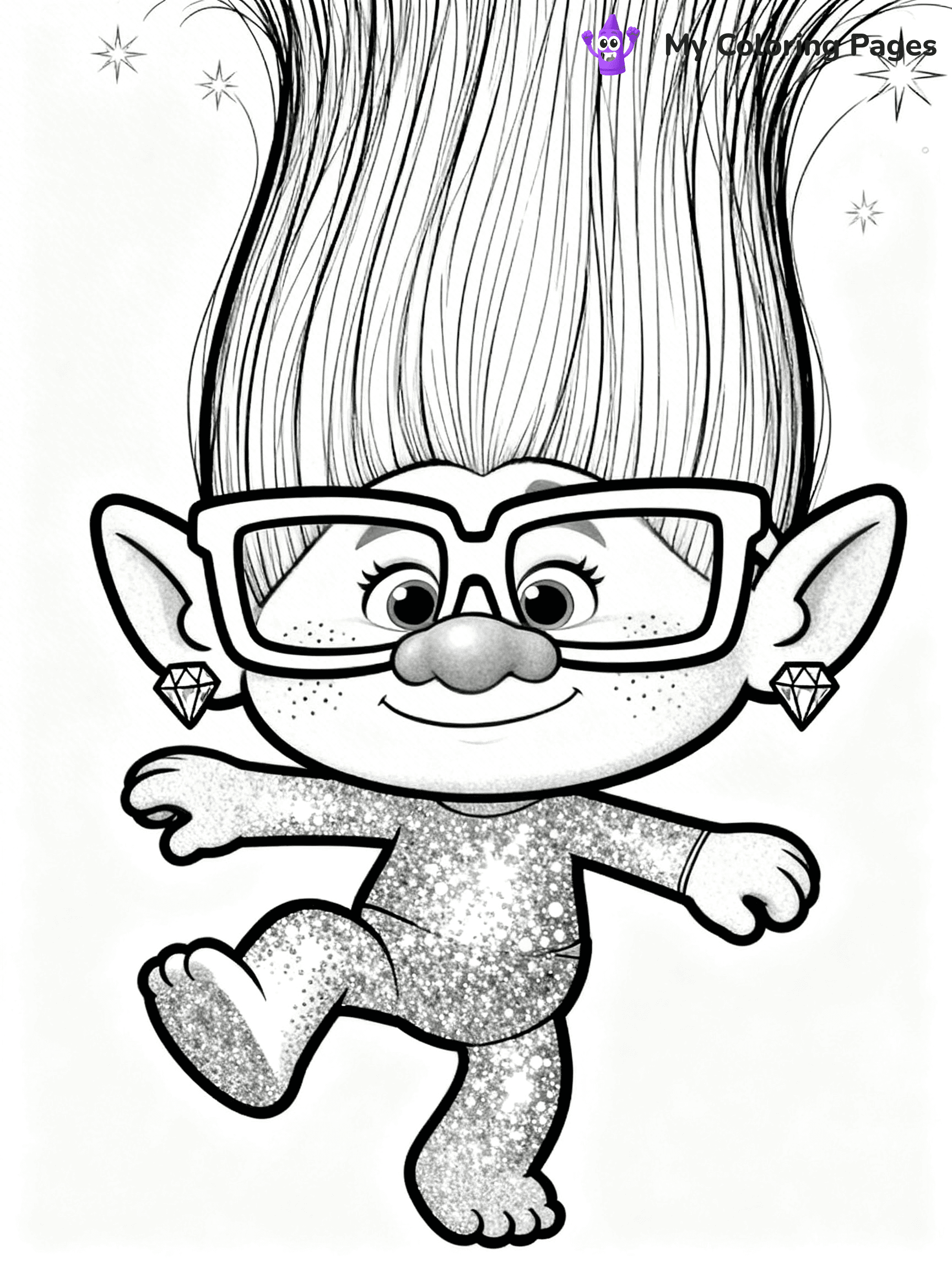 Trolls Band Together Coloring Pages - 29
