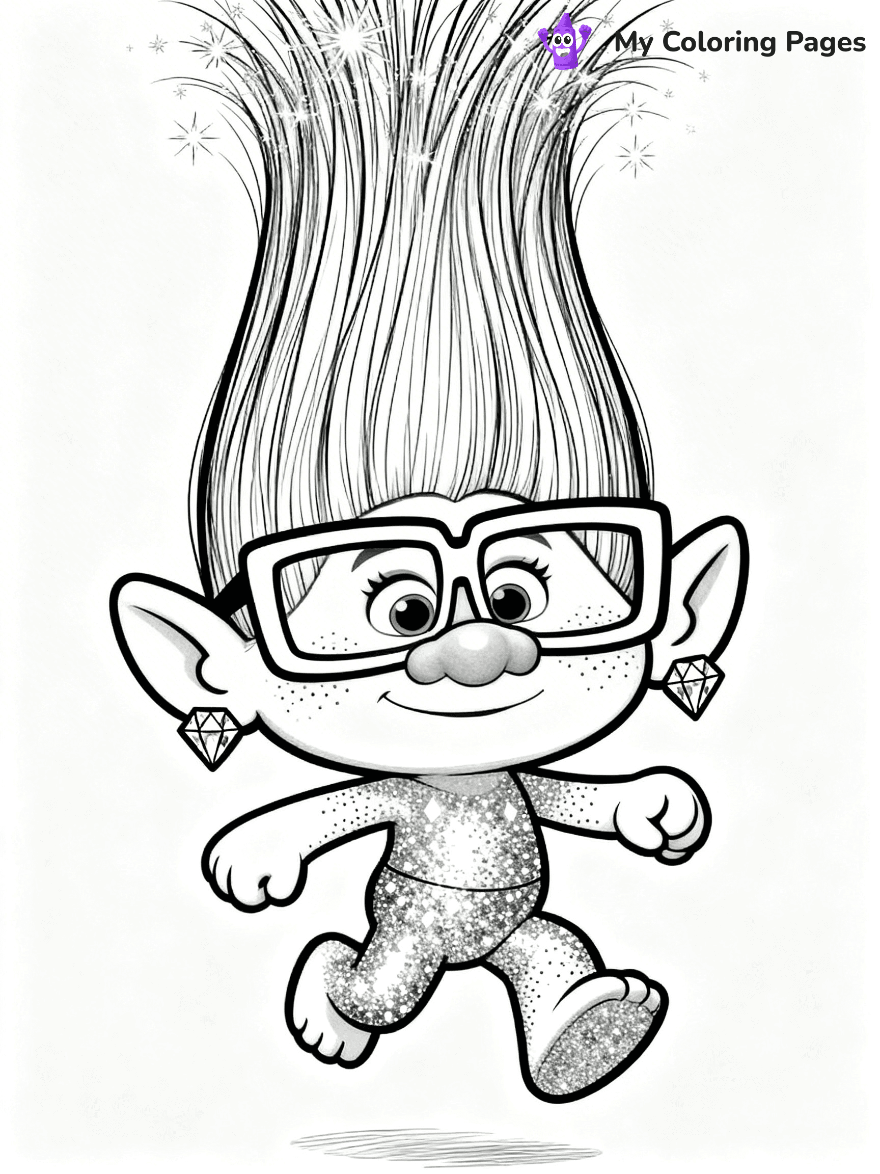 Trolls Band Together Coloring Pages - 28