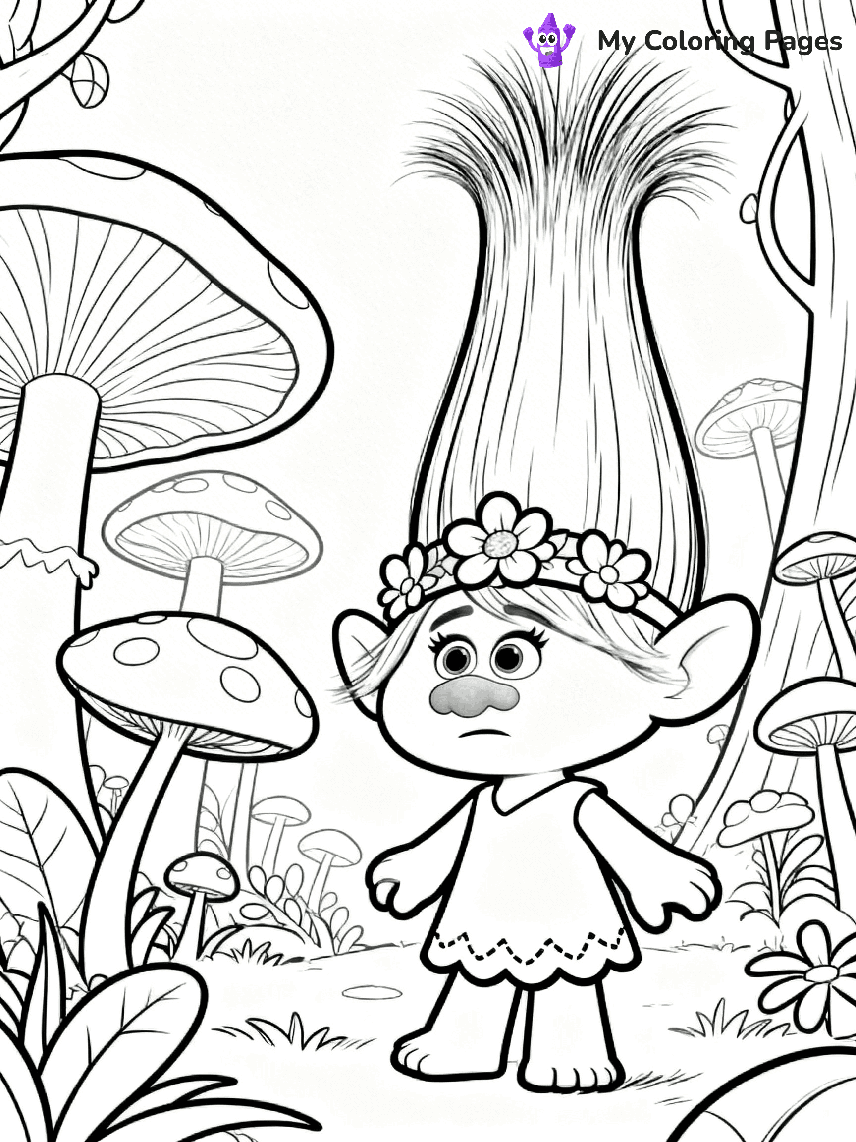 Trolls Band Together Coloring Pages - 23
