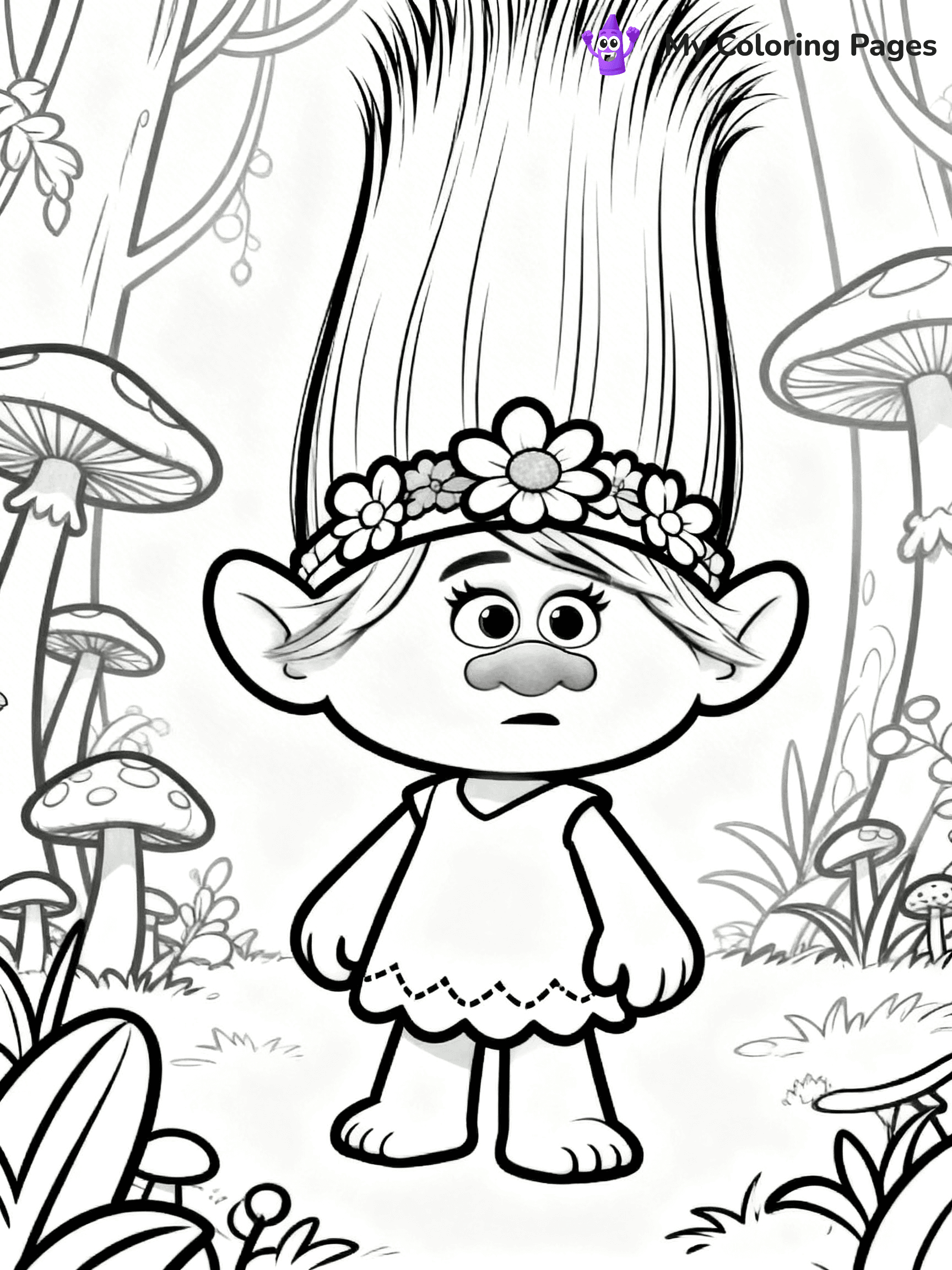 Trolls Band Together Coloring Pages - 19