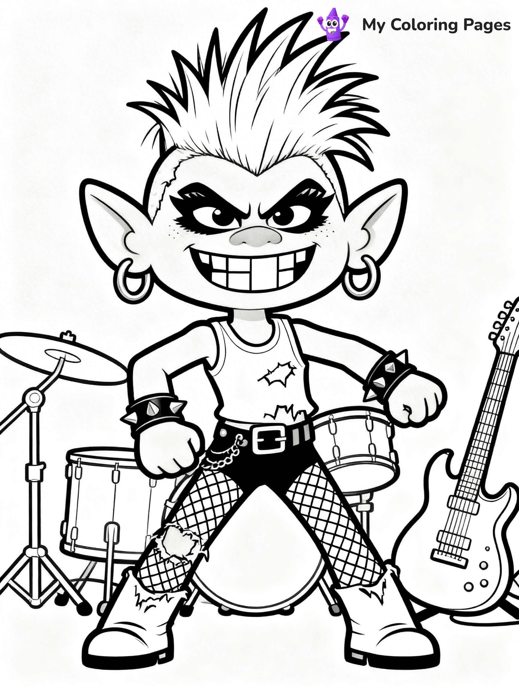 Trolls Band Together Coloring Pages - 18