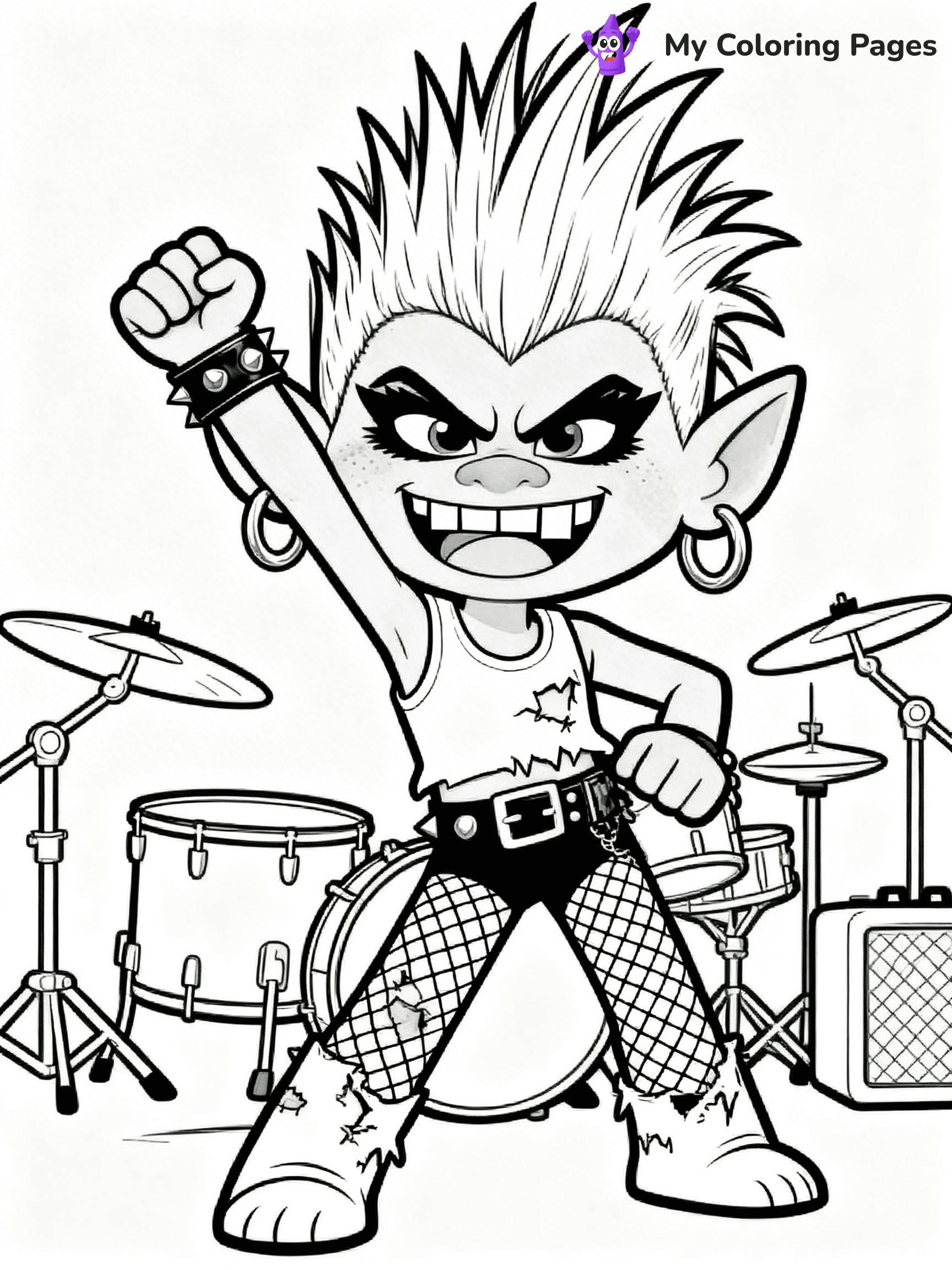 Trolls Band Together Coloring Pages - 16