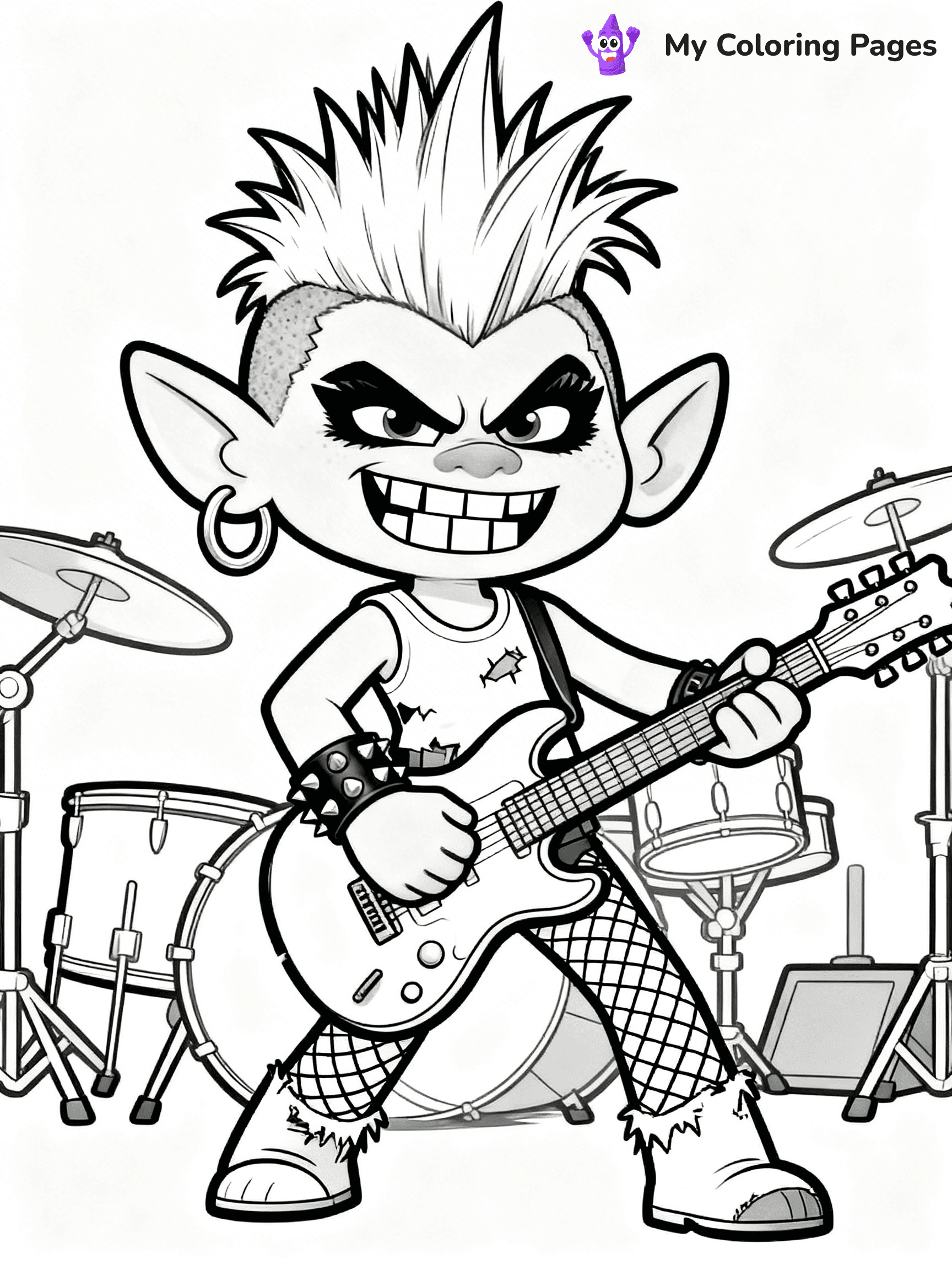 Trolls Band Together Coloring Pages - 15